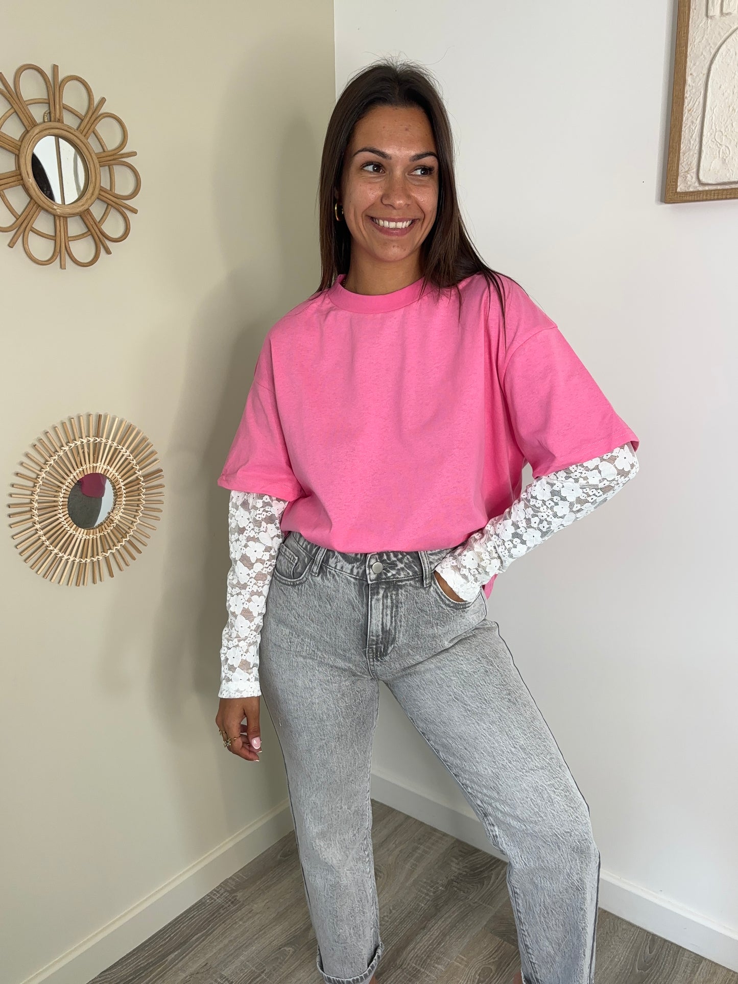 T-shirt Denise - rose