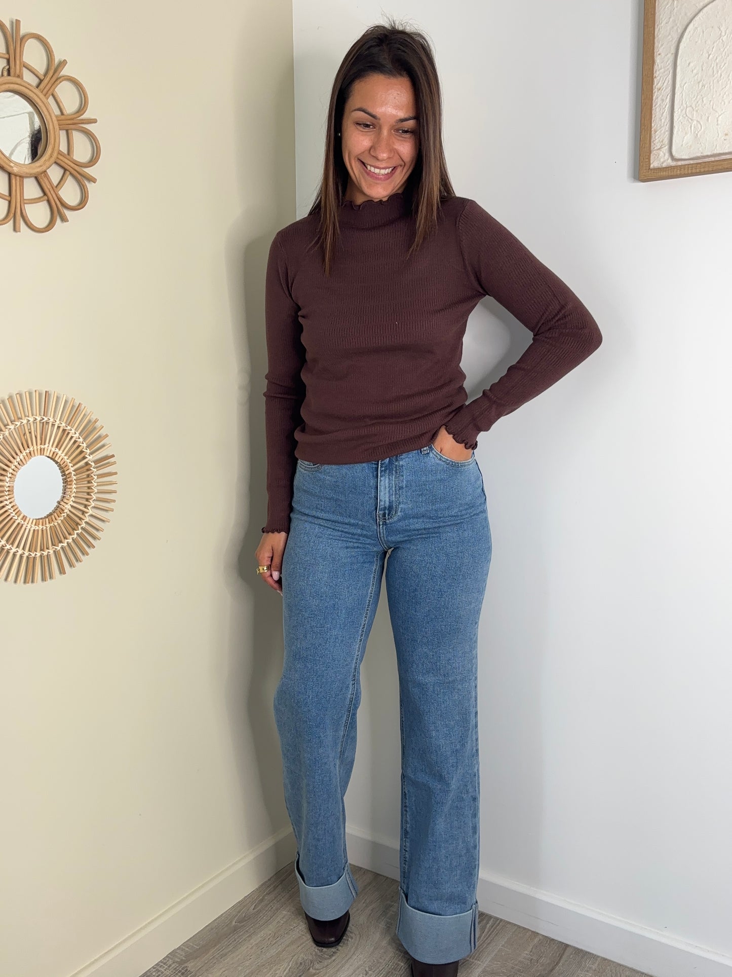 Pull Elise - chocolat