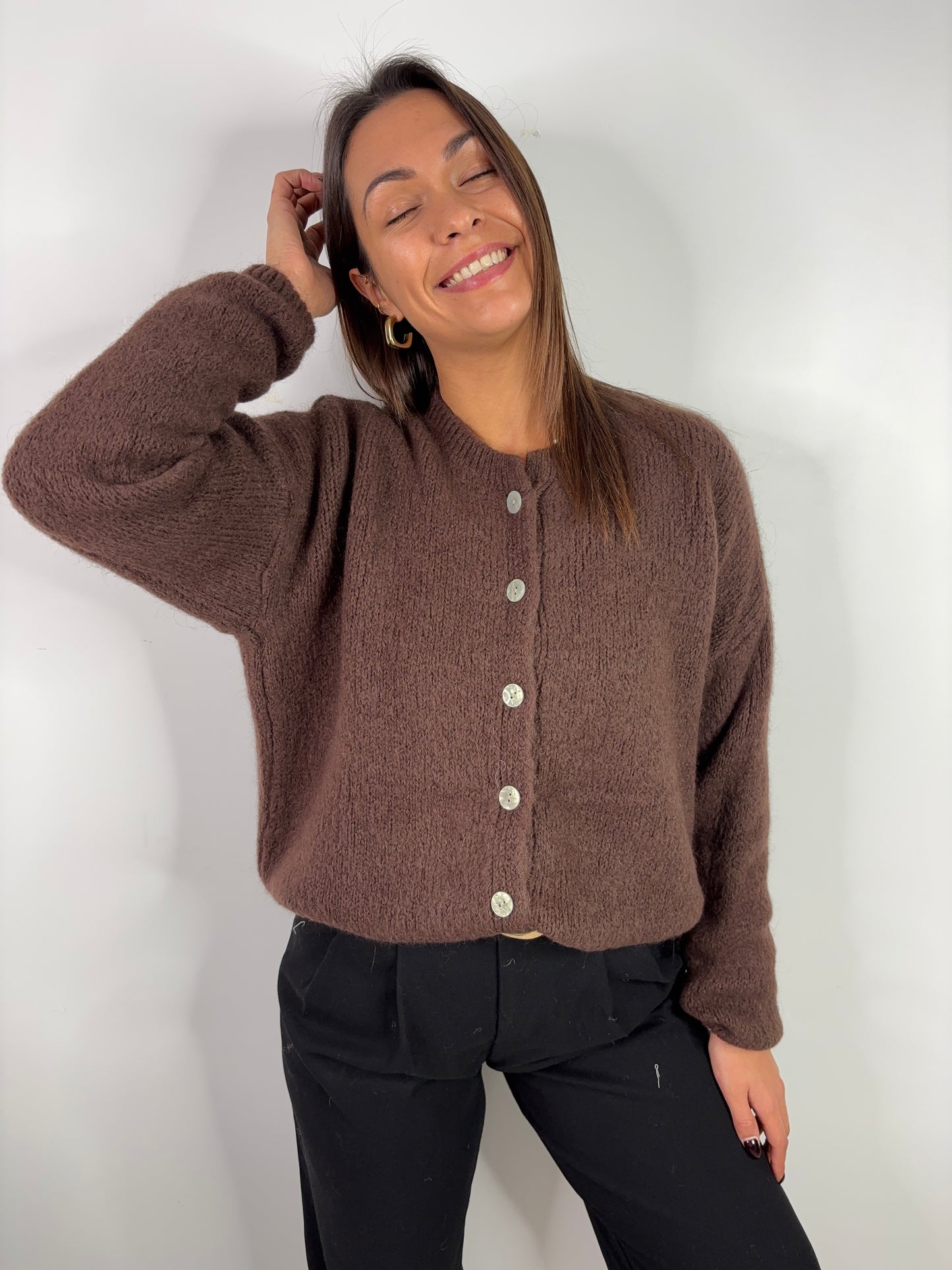 Gilet Maurine - chocolat