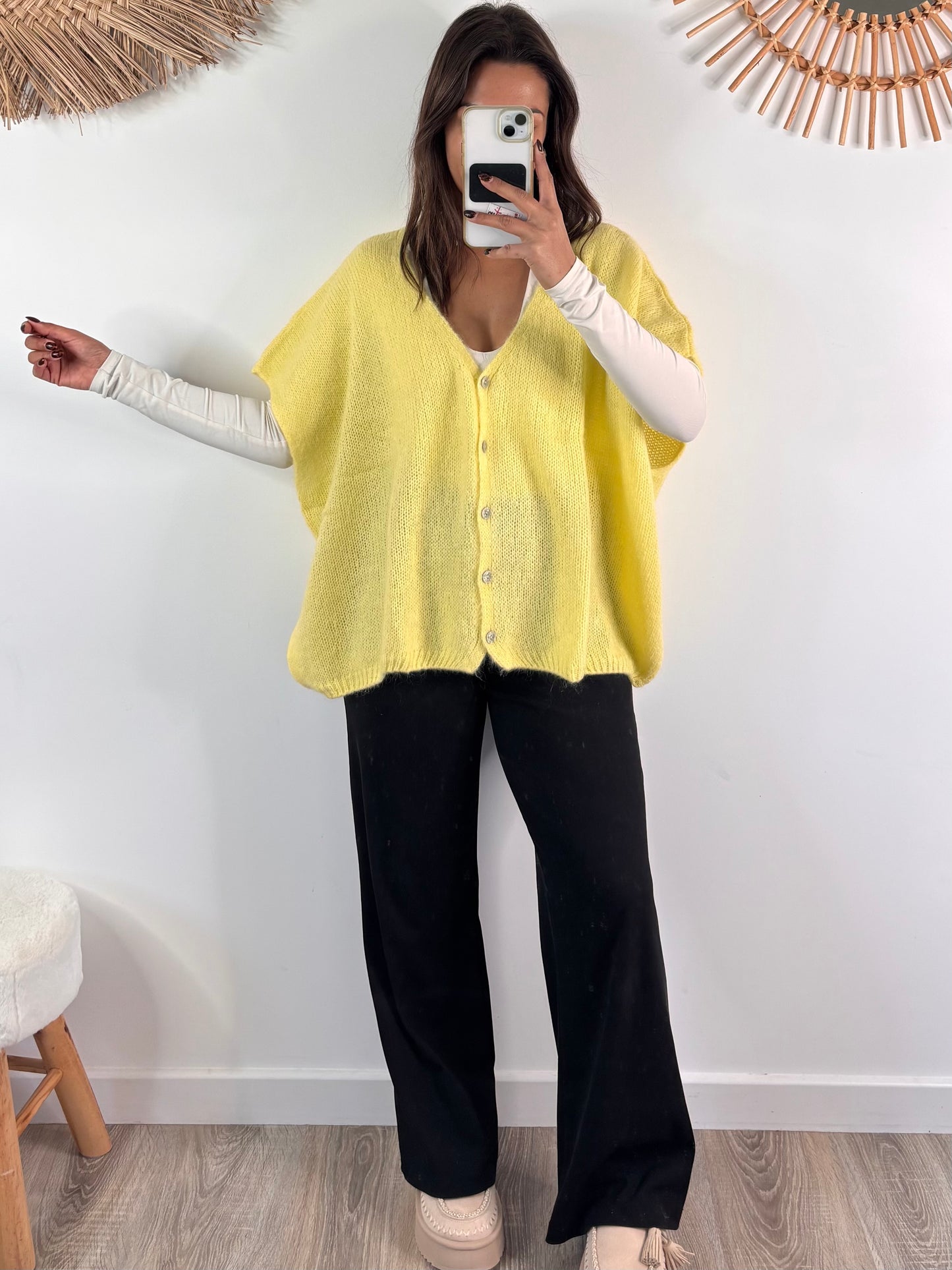 Gilet Julie - jaune du 36 au 52