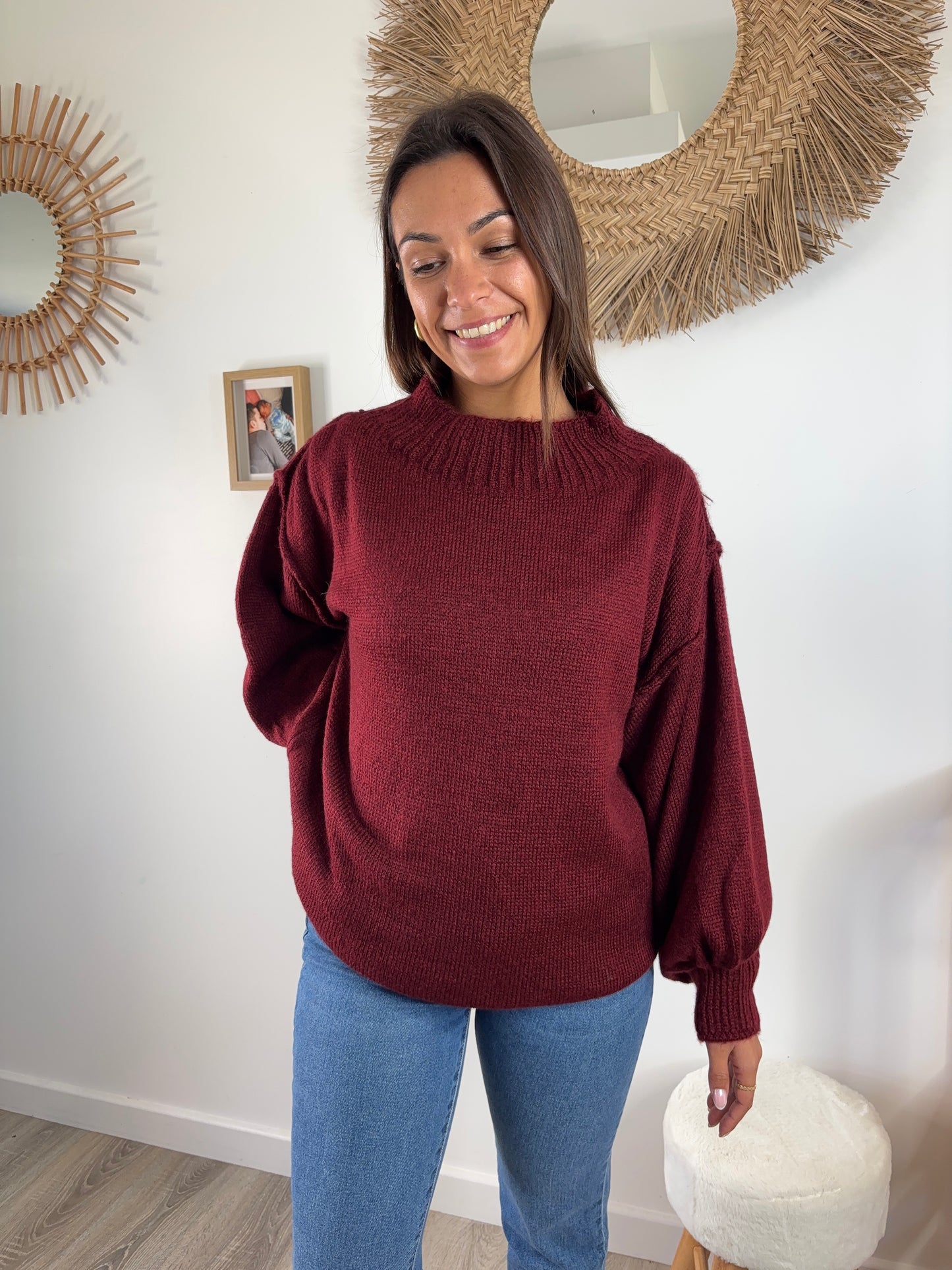 Robe ou Pull Valentina - bordeaux