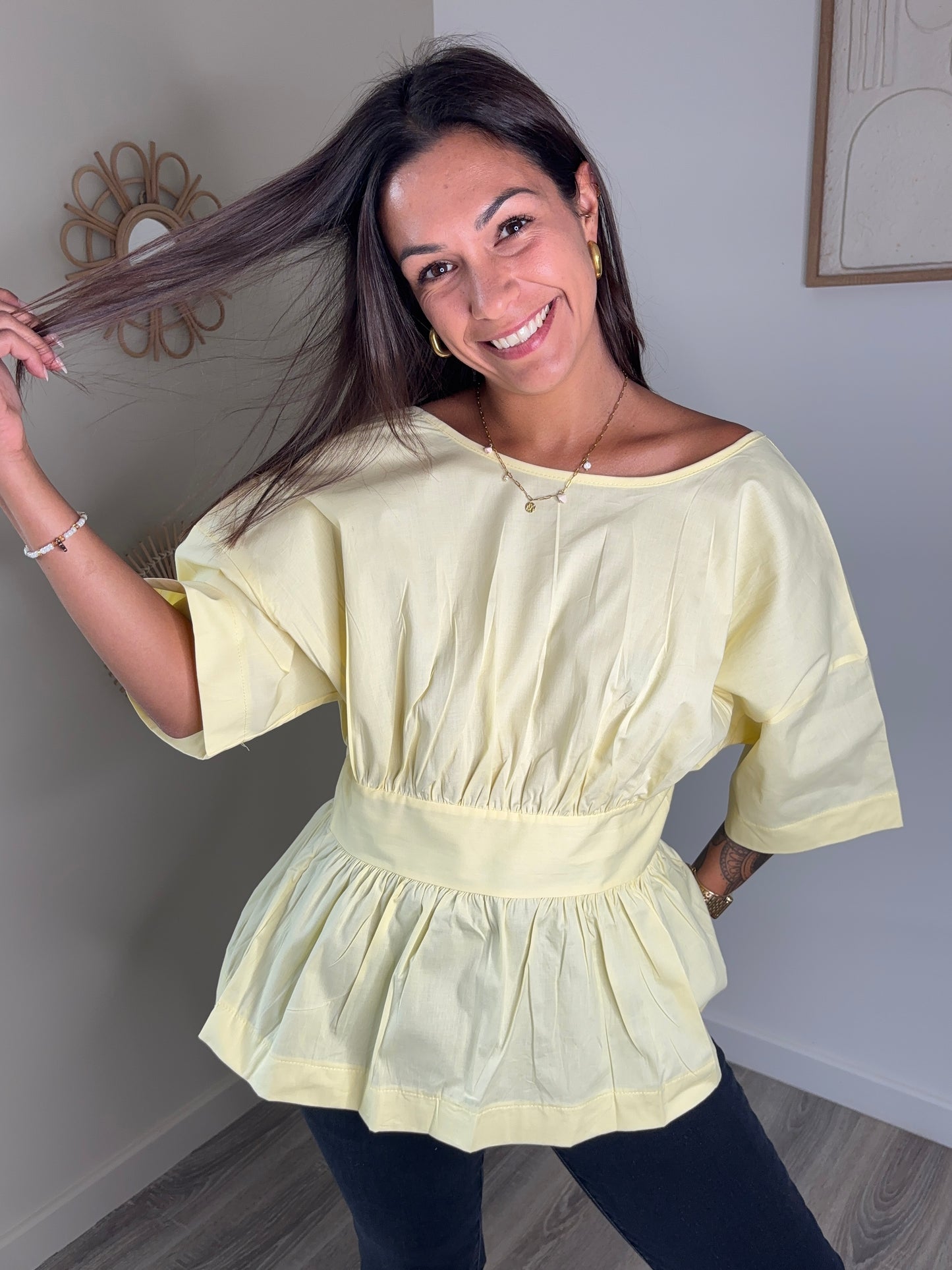 Blouse Rosie - jaune