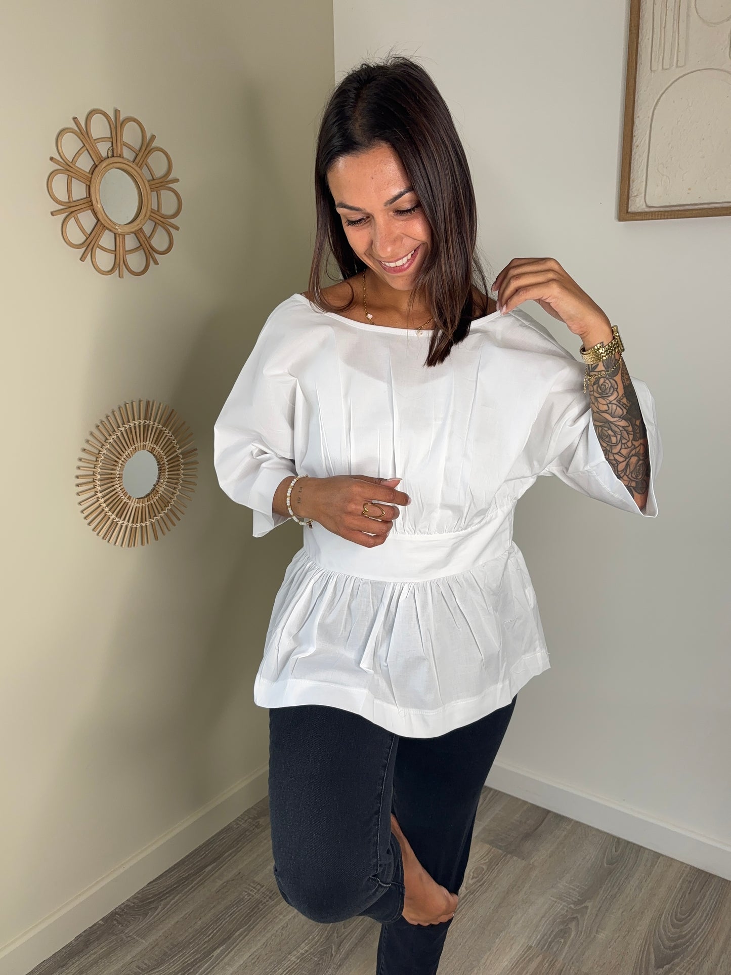 Blouse Rosie - blanc
