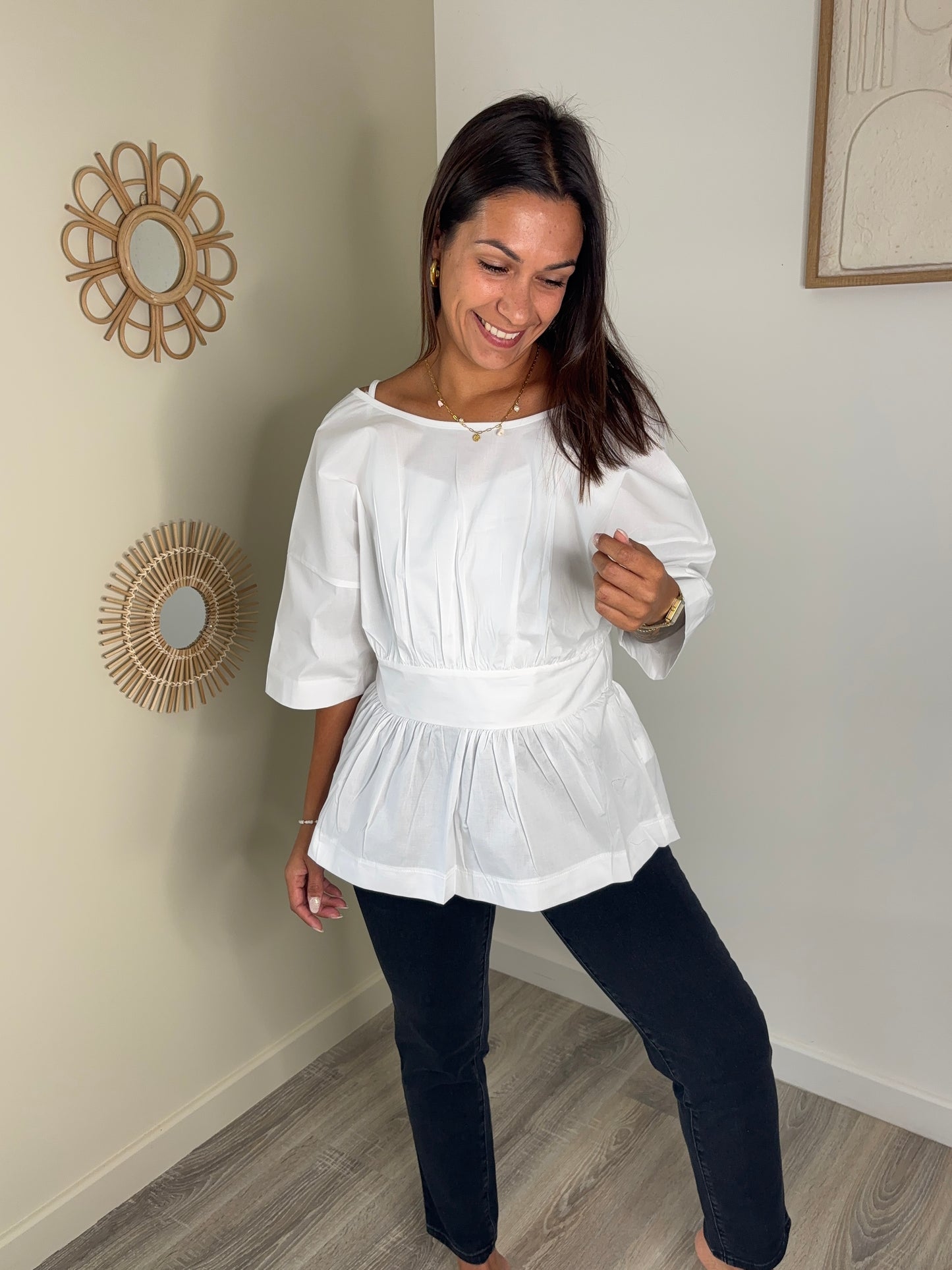 Blouse Rosie - blanc