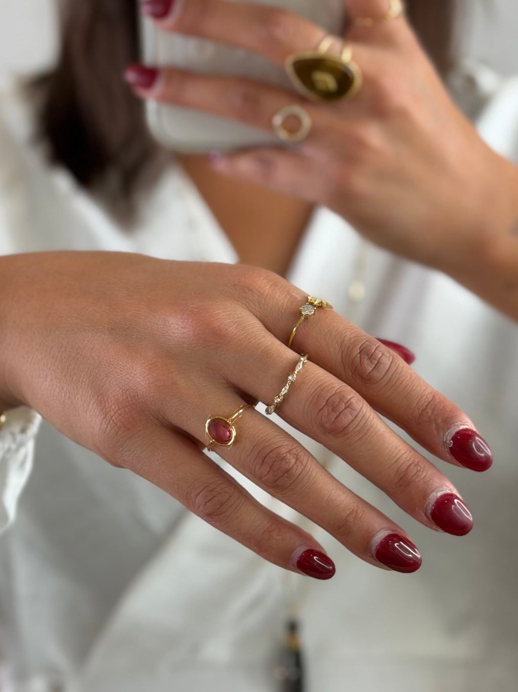 Bague Rhea - rose (bague à l'annulaire)