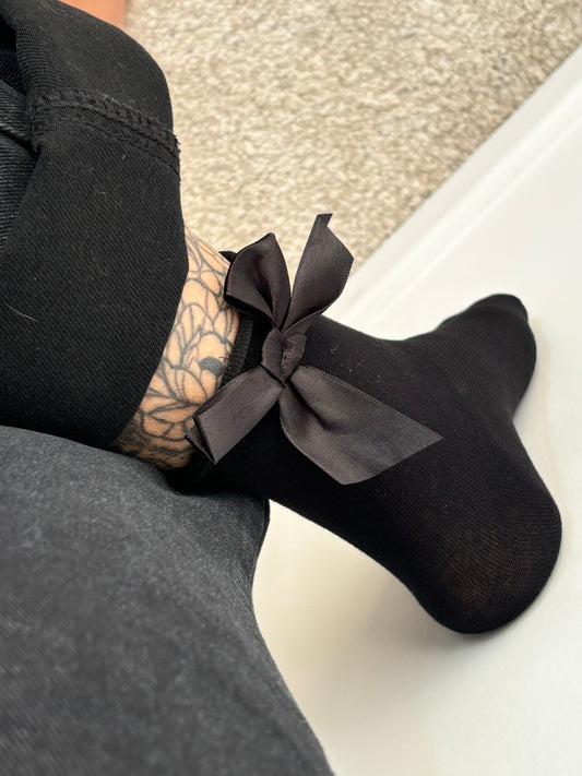 Chaussettes noeud papillon noir