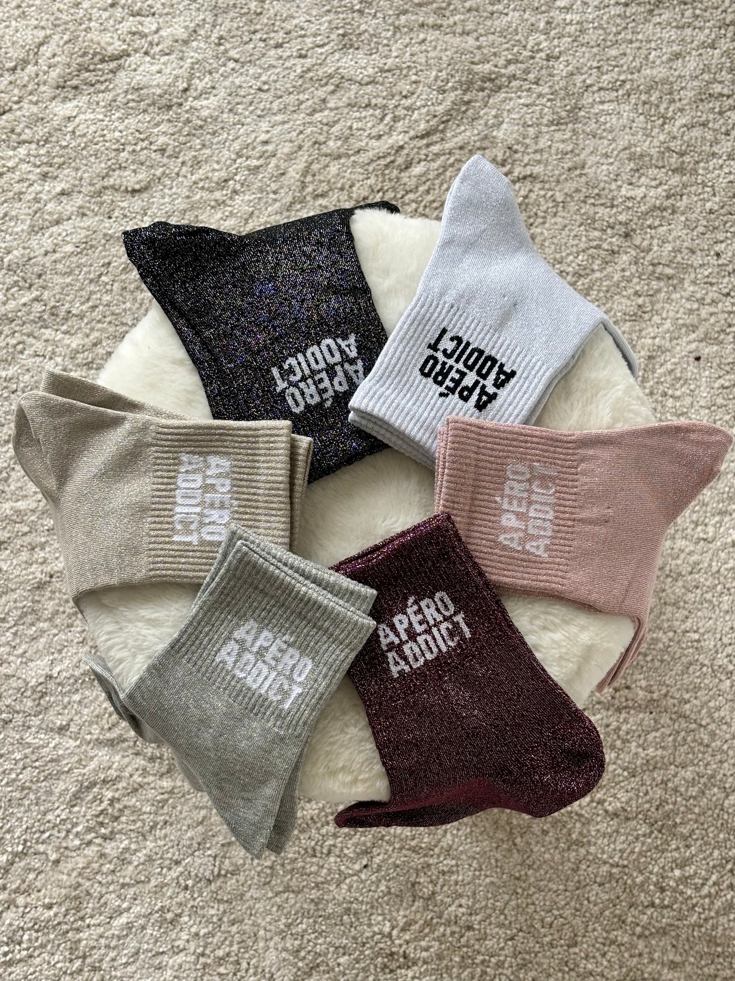 Chaussettes "Apéro Addict"