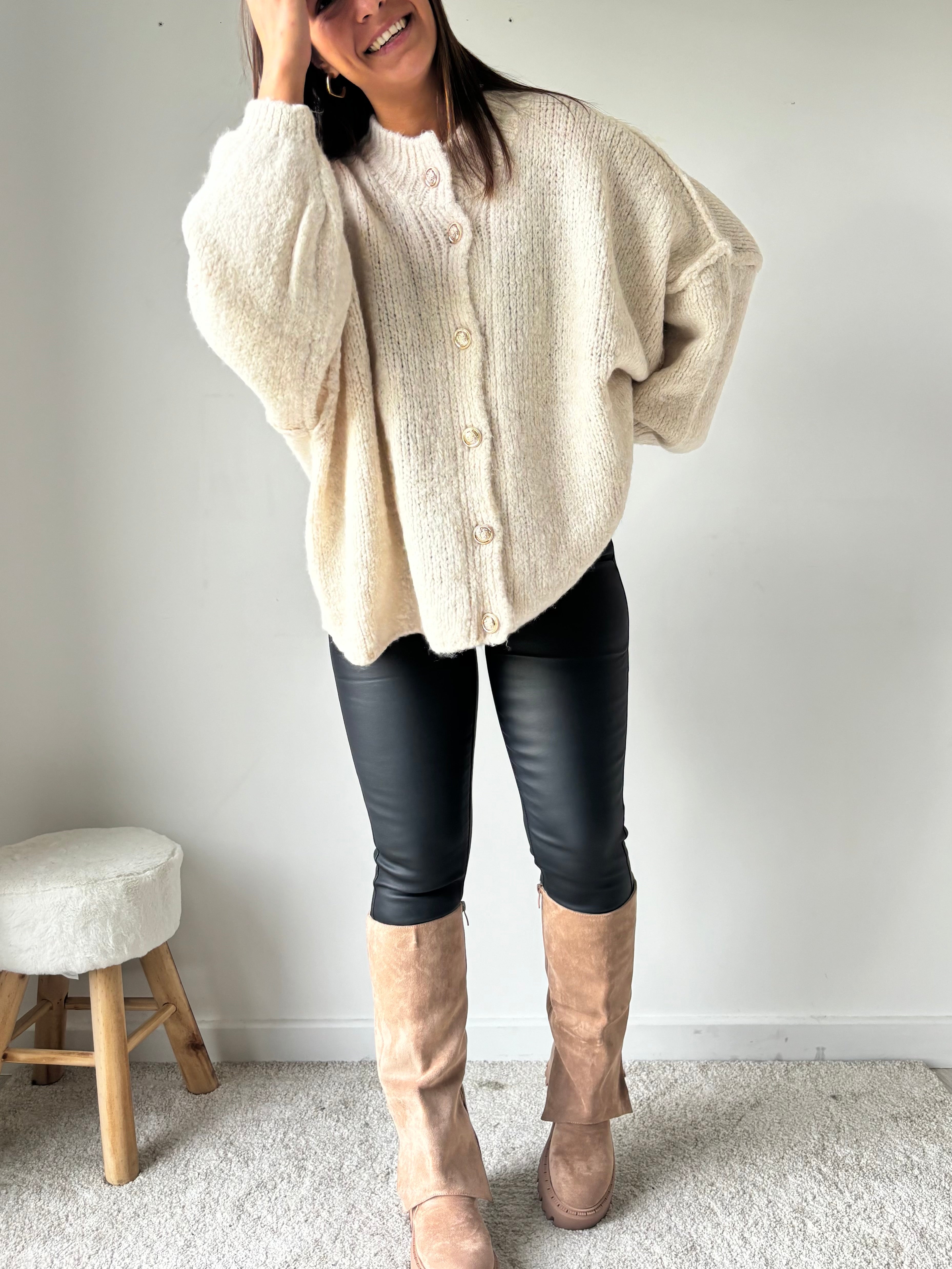 Bottes compensées Joana - beige