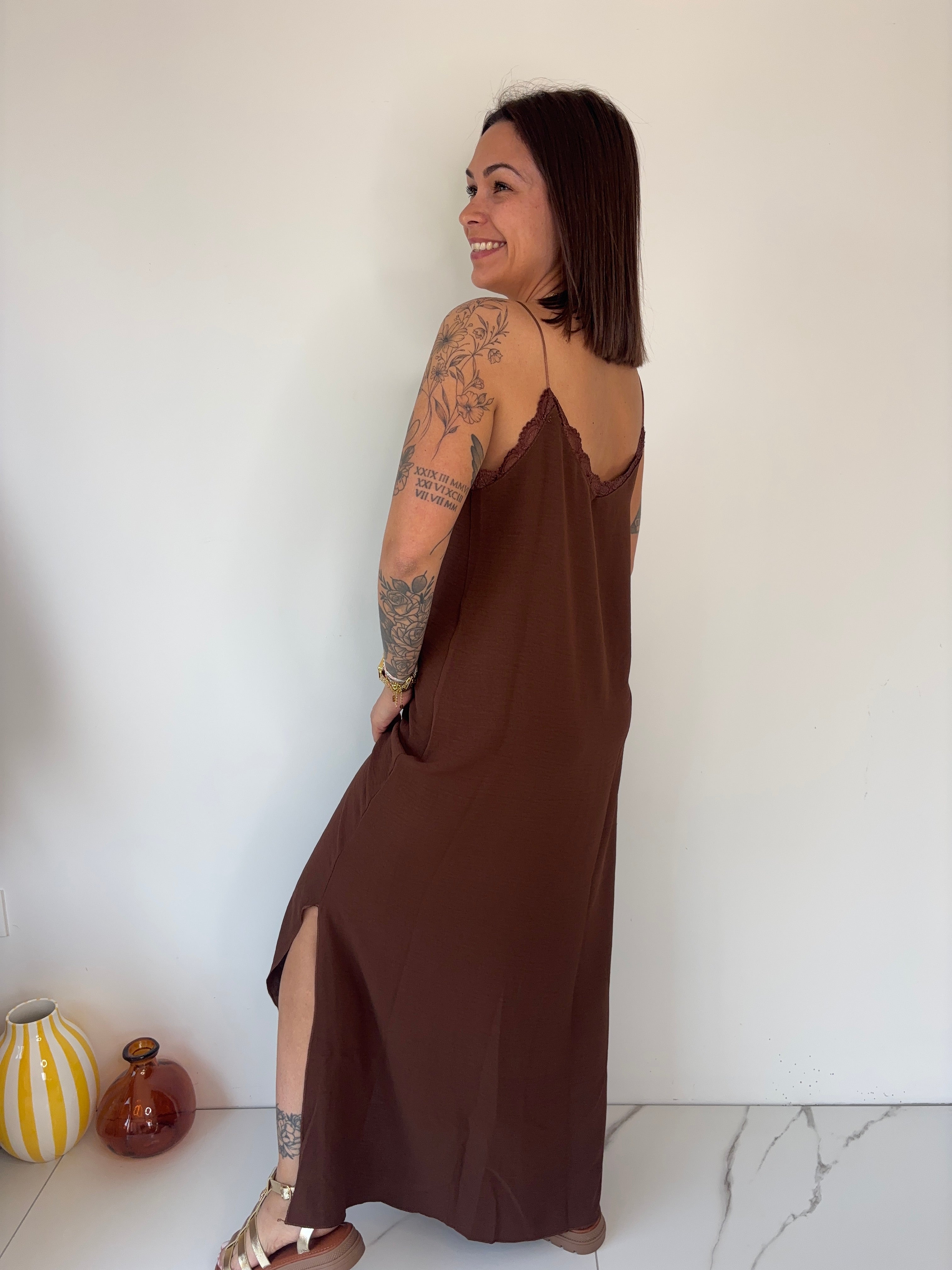 Robe Albane - marron du 36 au 46