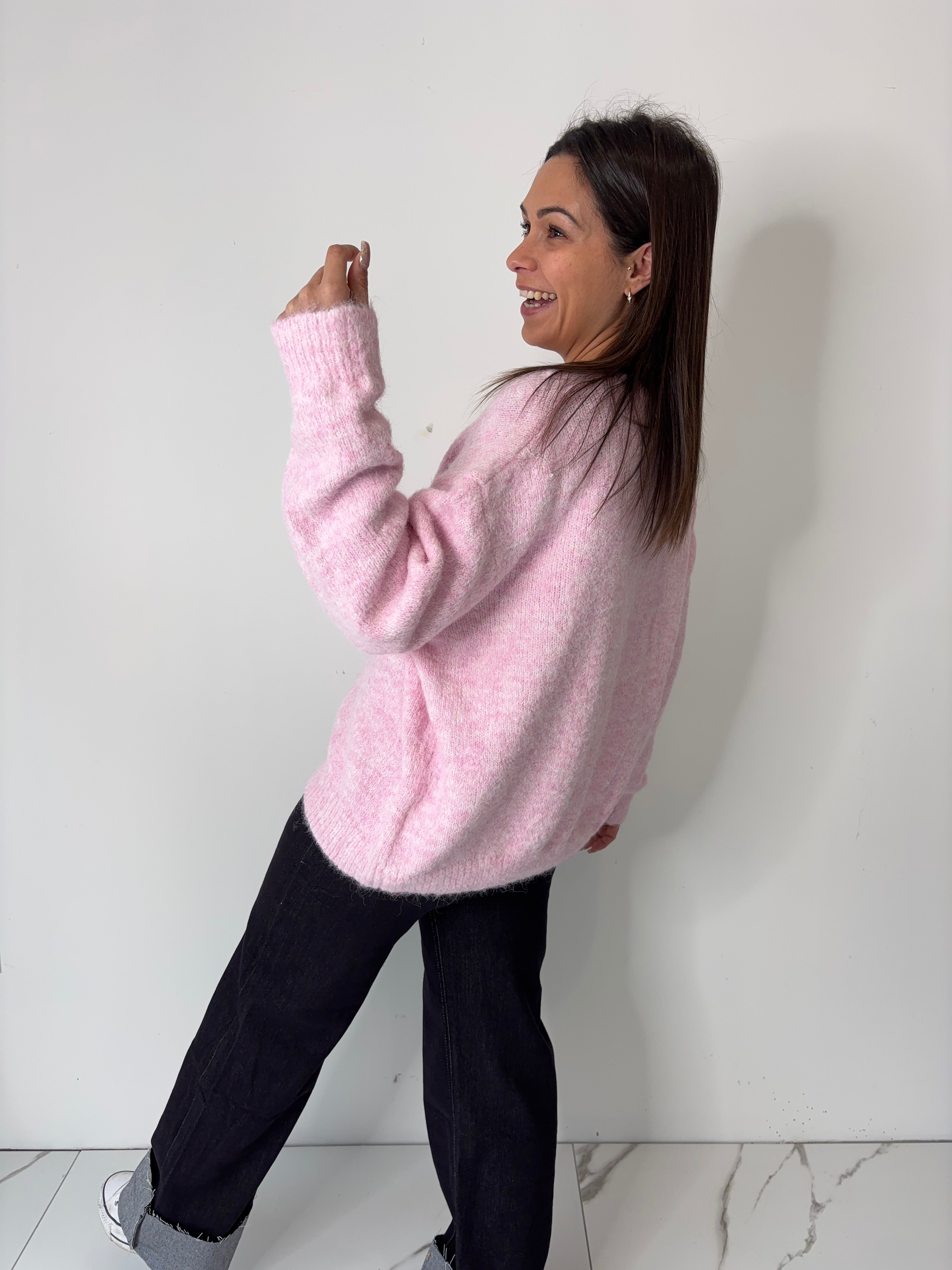 Gilet Eve - rose pâle (du 40 au 52)