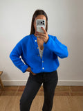 Gilet mohair Maurine - bleu