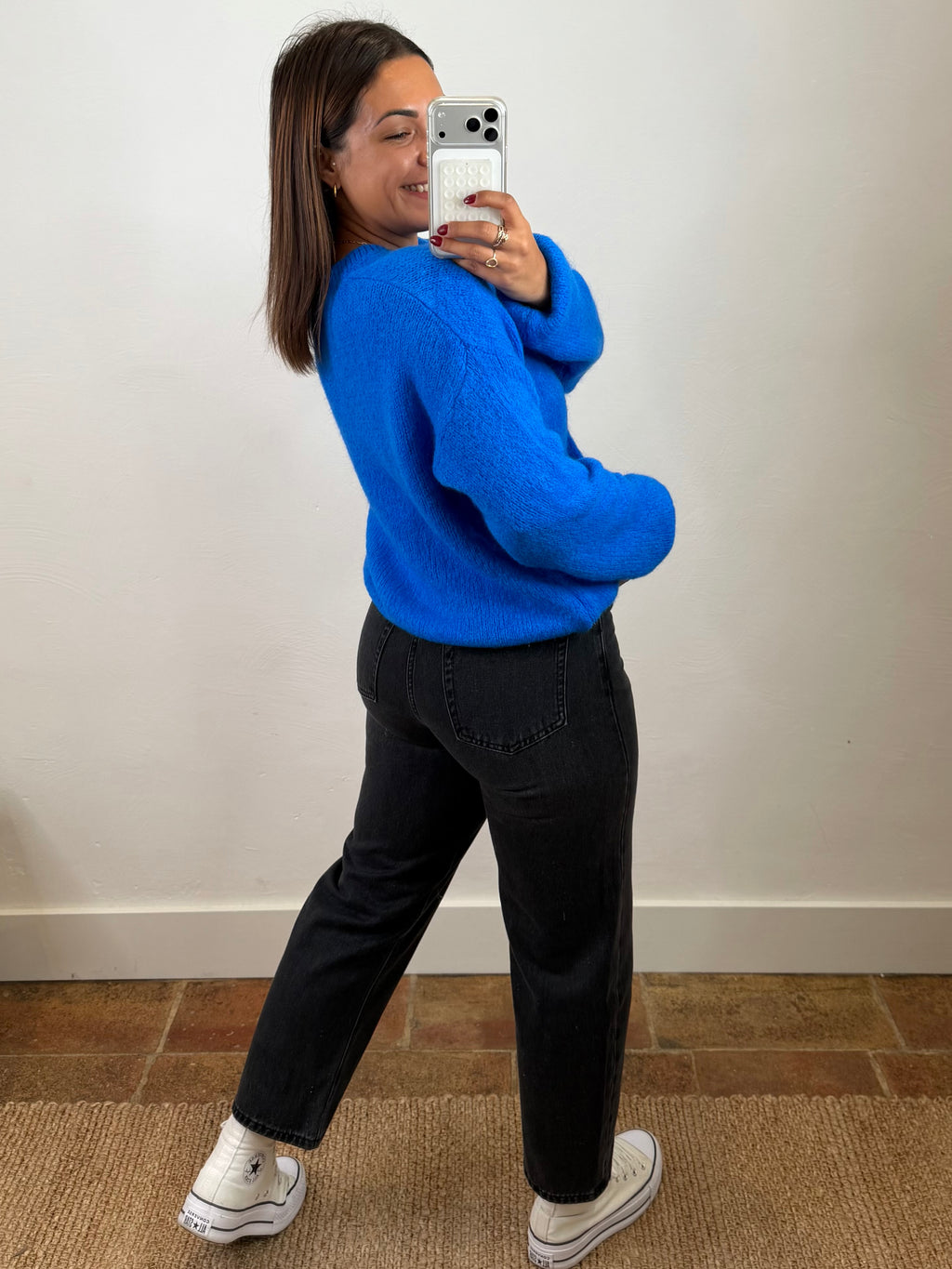 Gilet mohair Maurine - bleu