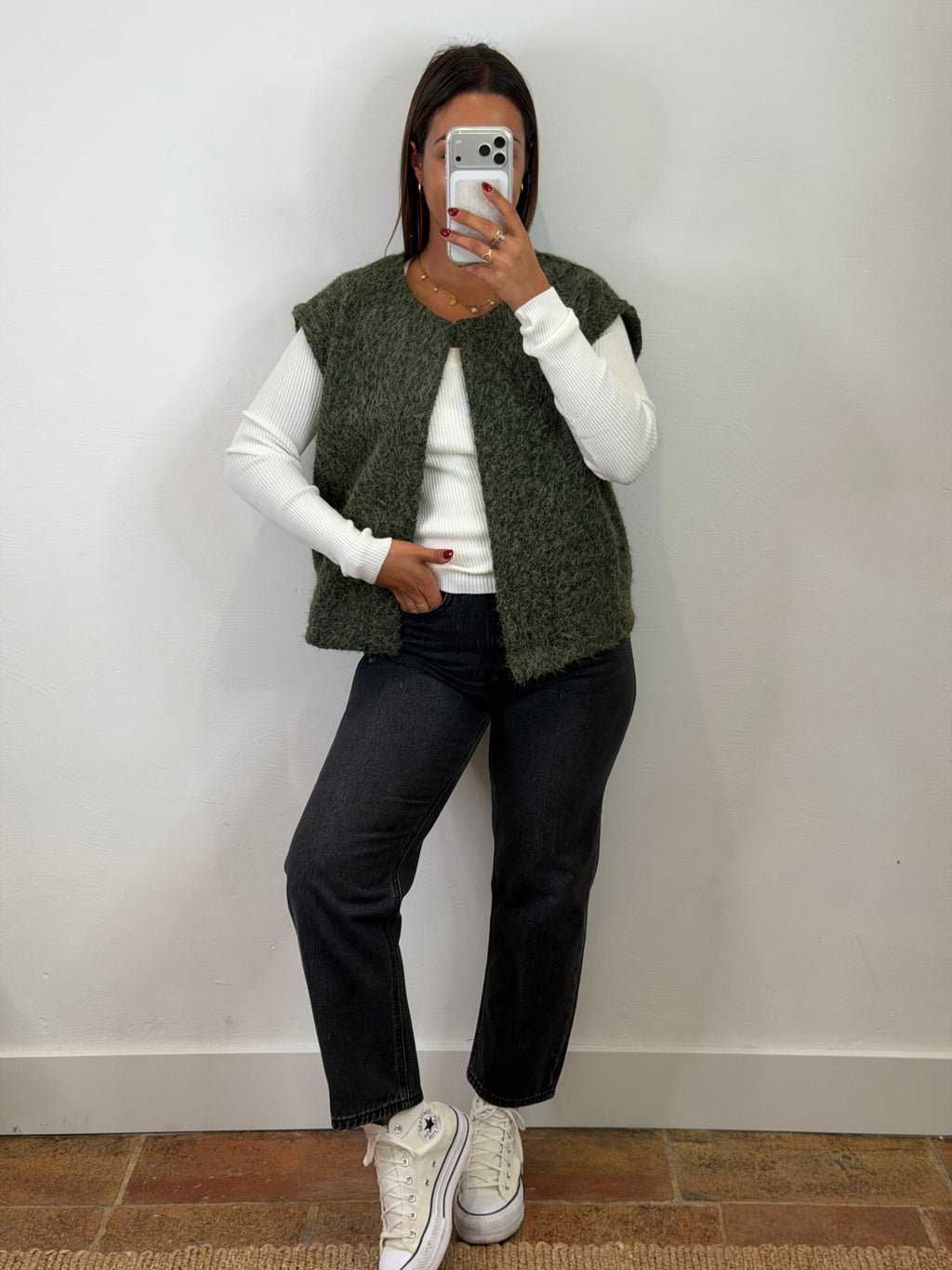 Gilet Berenice - kaki