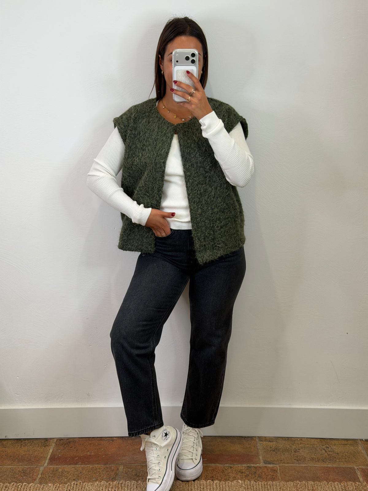 Gilet Berenice - kaki