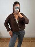 Gilet mohair Maurine - chocolat