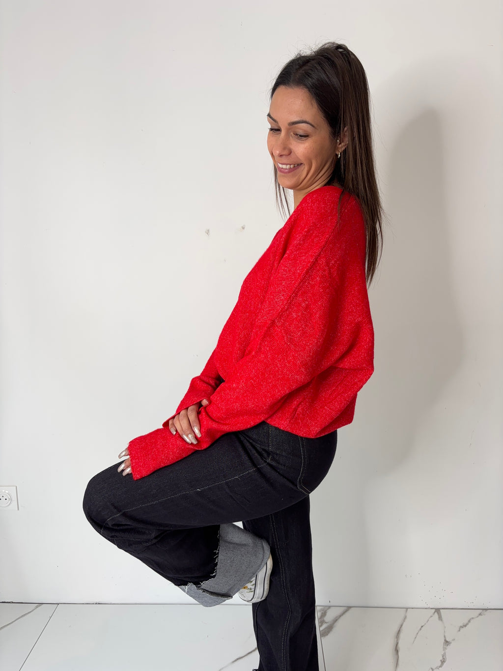 Pull Delphine - rouge