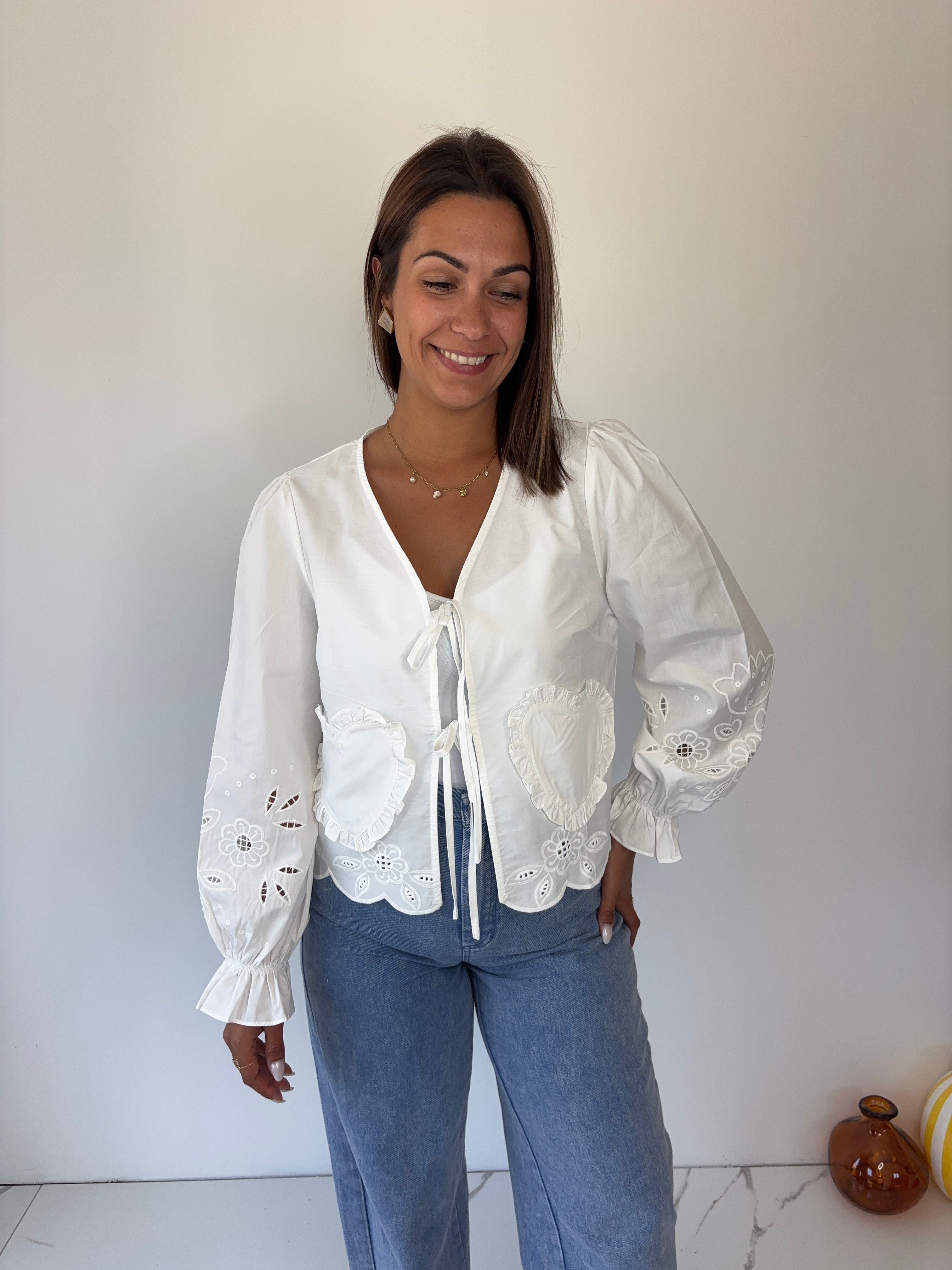 Blouse coeur