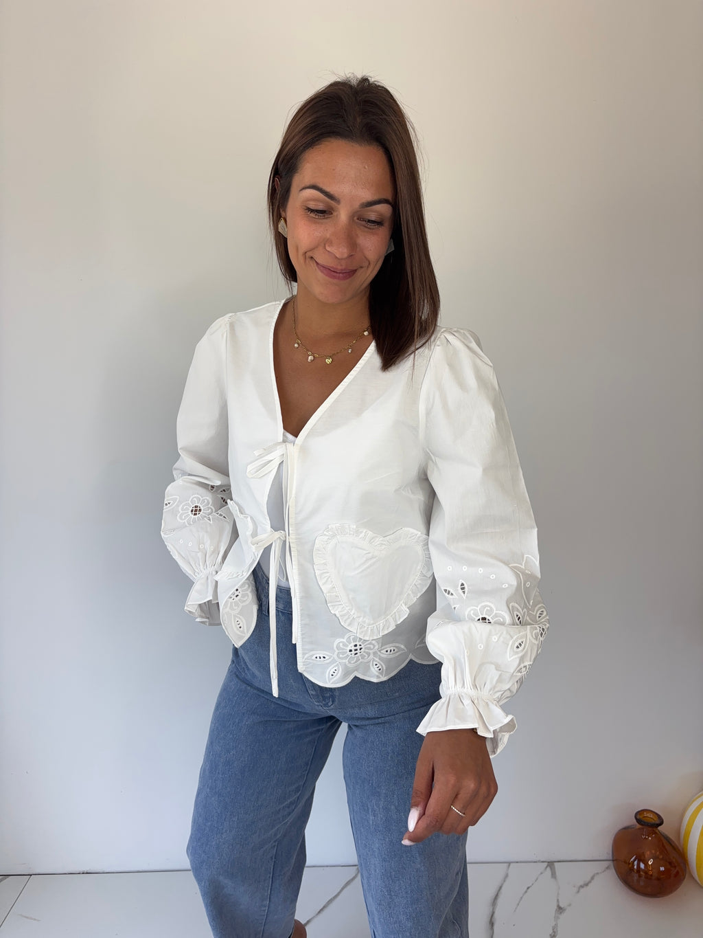 Blouse coeur