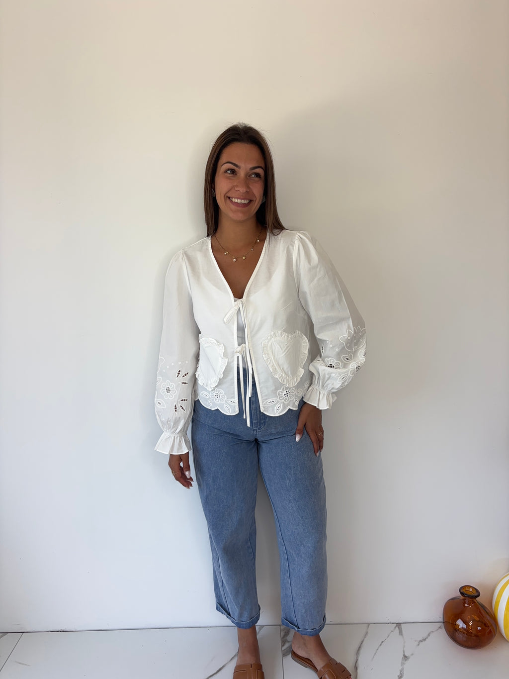 Blouse coeur