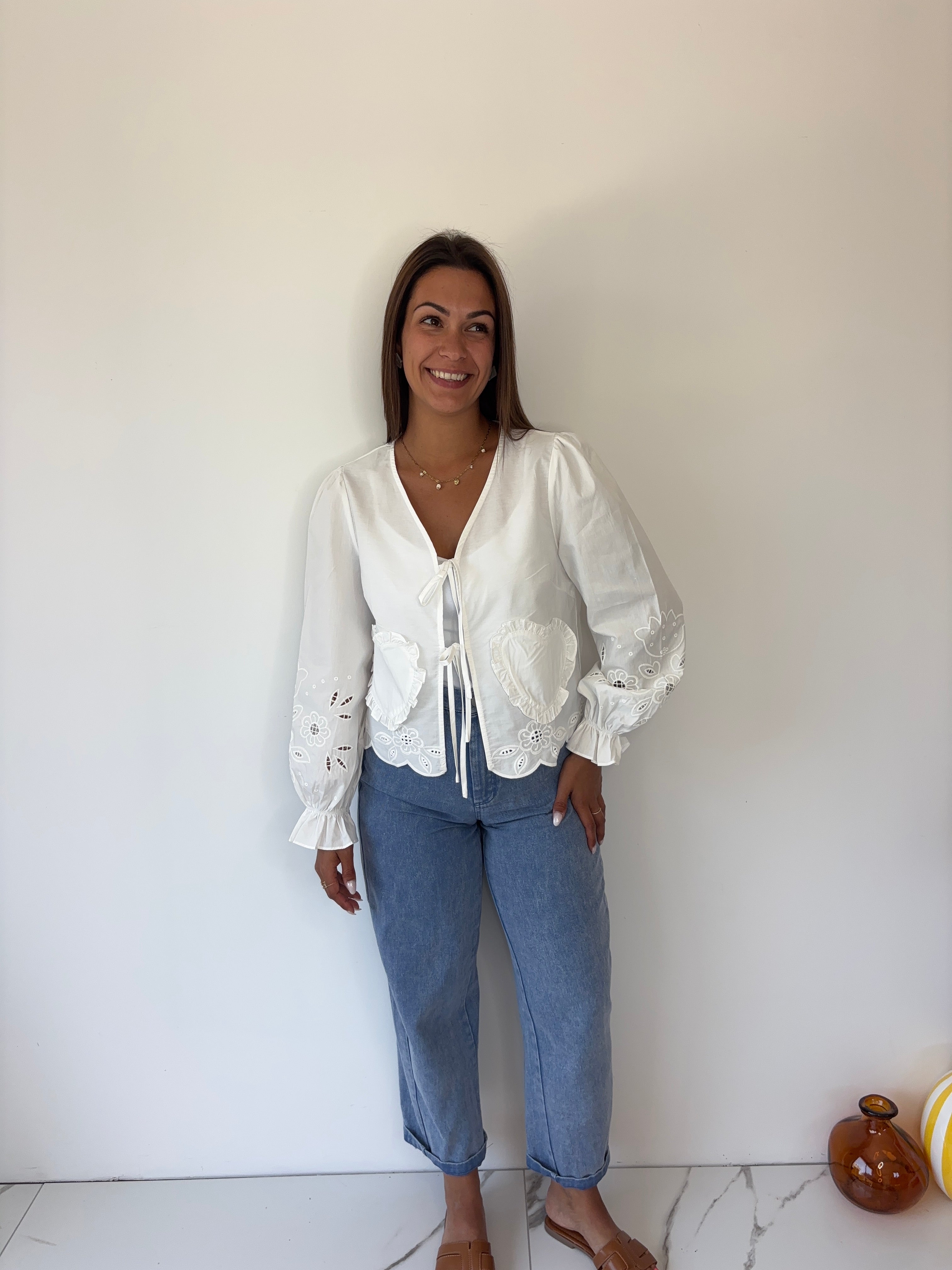 Blouse coeur