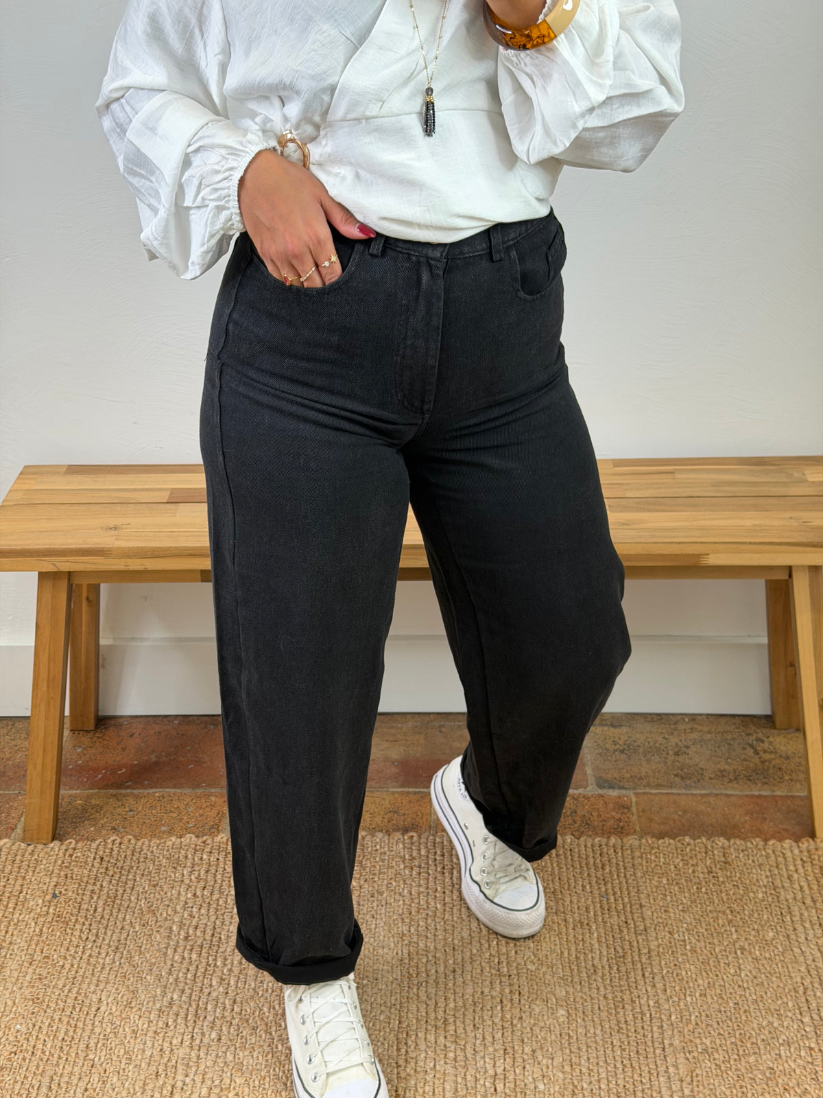 Jeans Amanda - noir