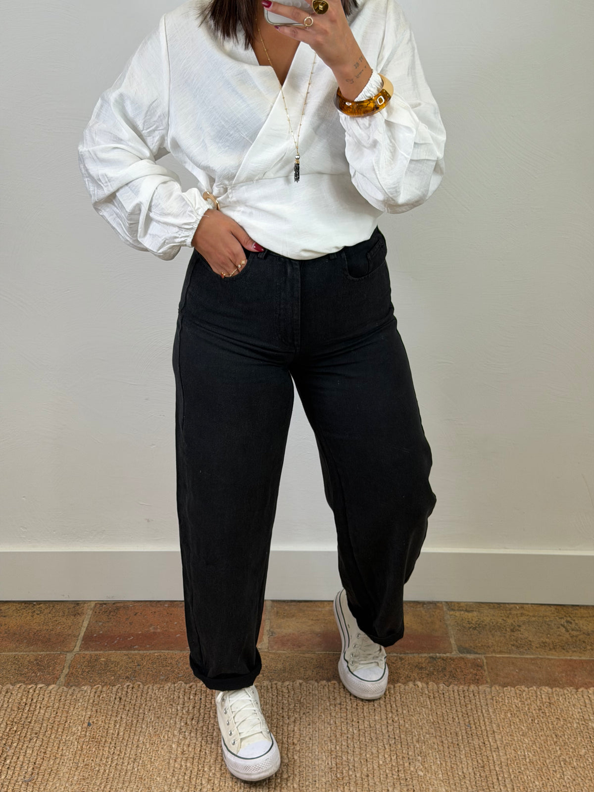 Jeans Amanda - noir