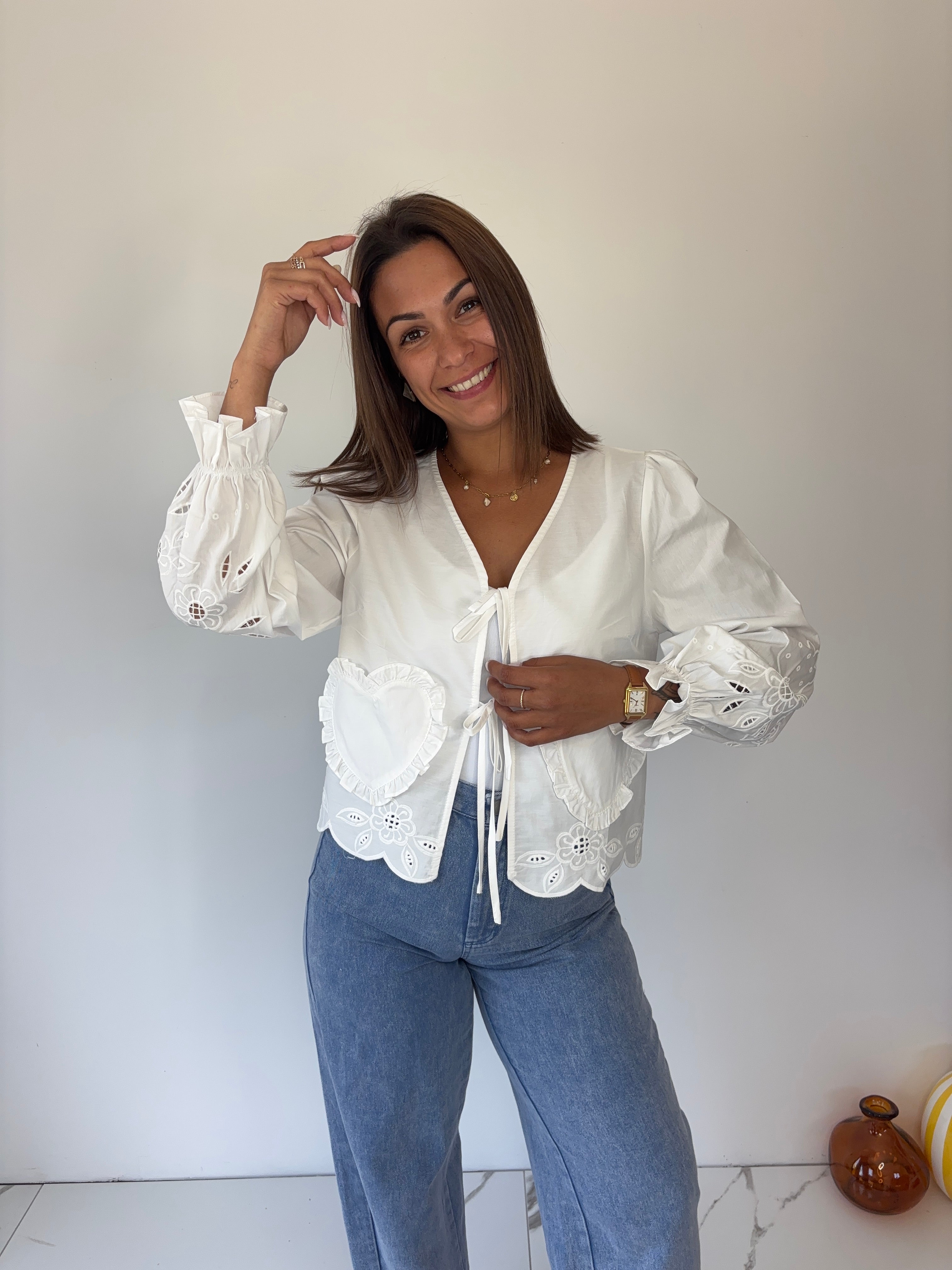 Blouse coeur