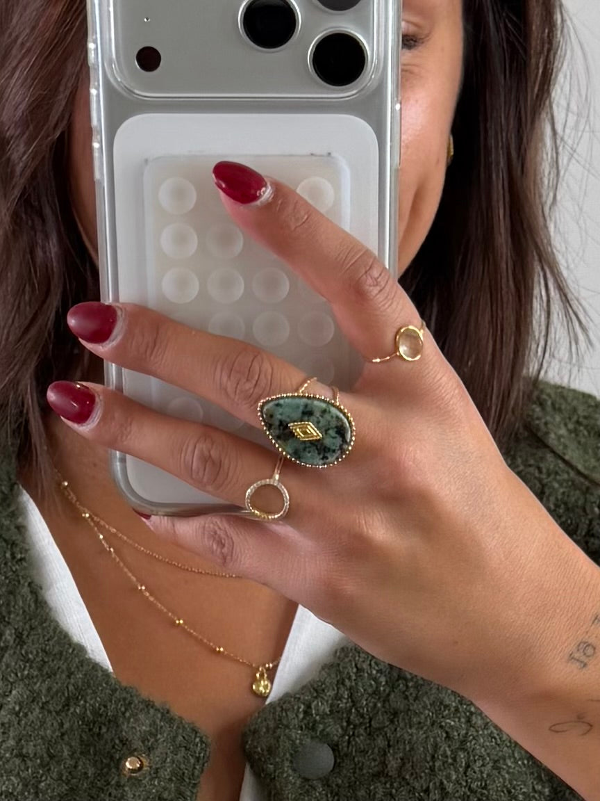 Bague Oan - turquoise (bague au majeur)