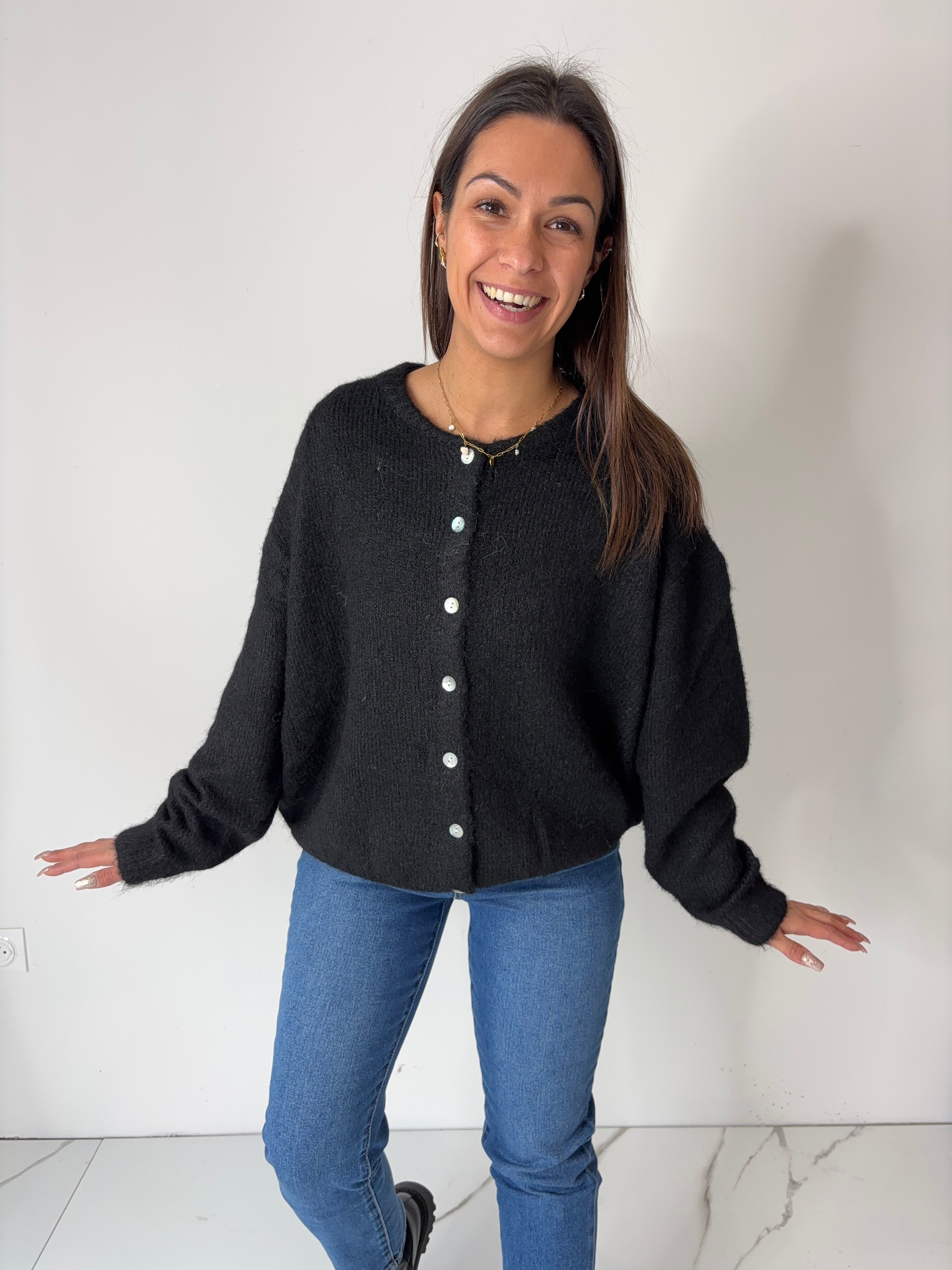 Gilet Eve - noir (du 40 au 52)