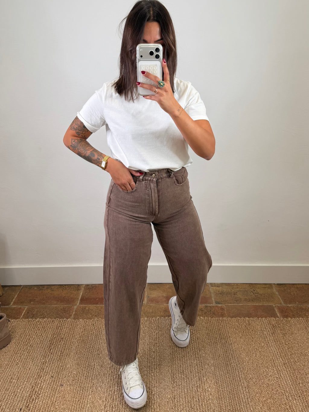 Jeans Amanda - chocolat