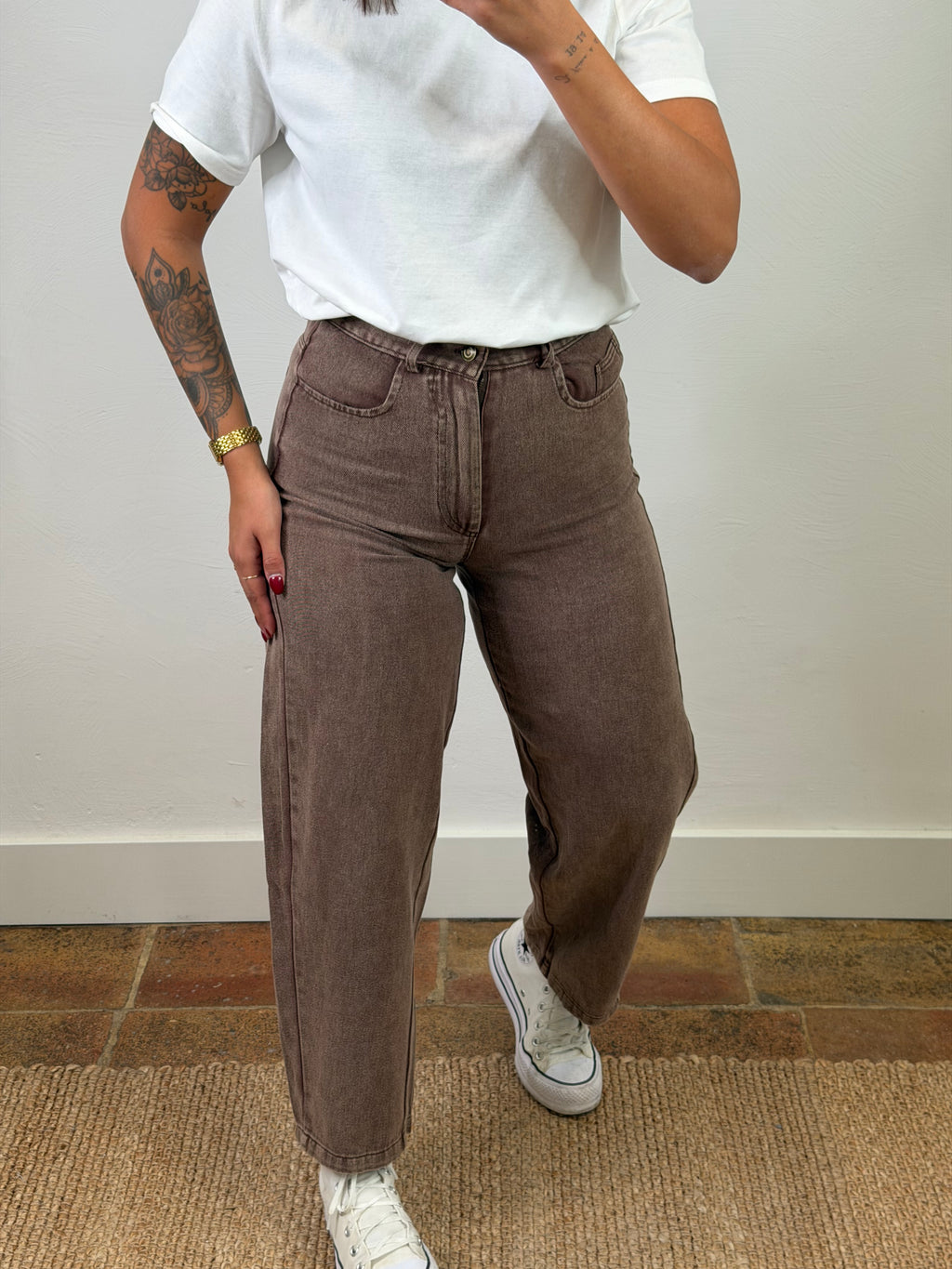 Jeans Amanda - chocolat