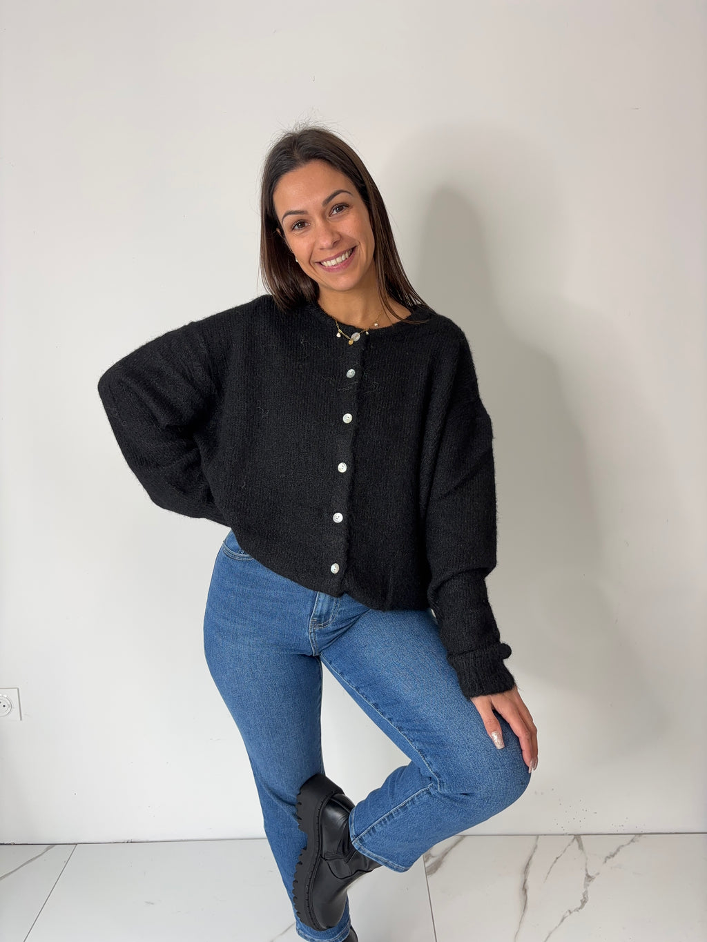 Gilet Eve - noir (du 40 au 52)