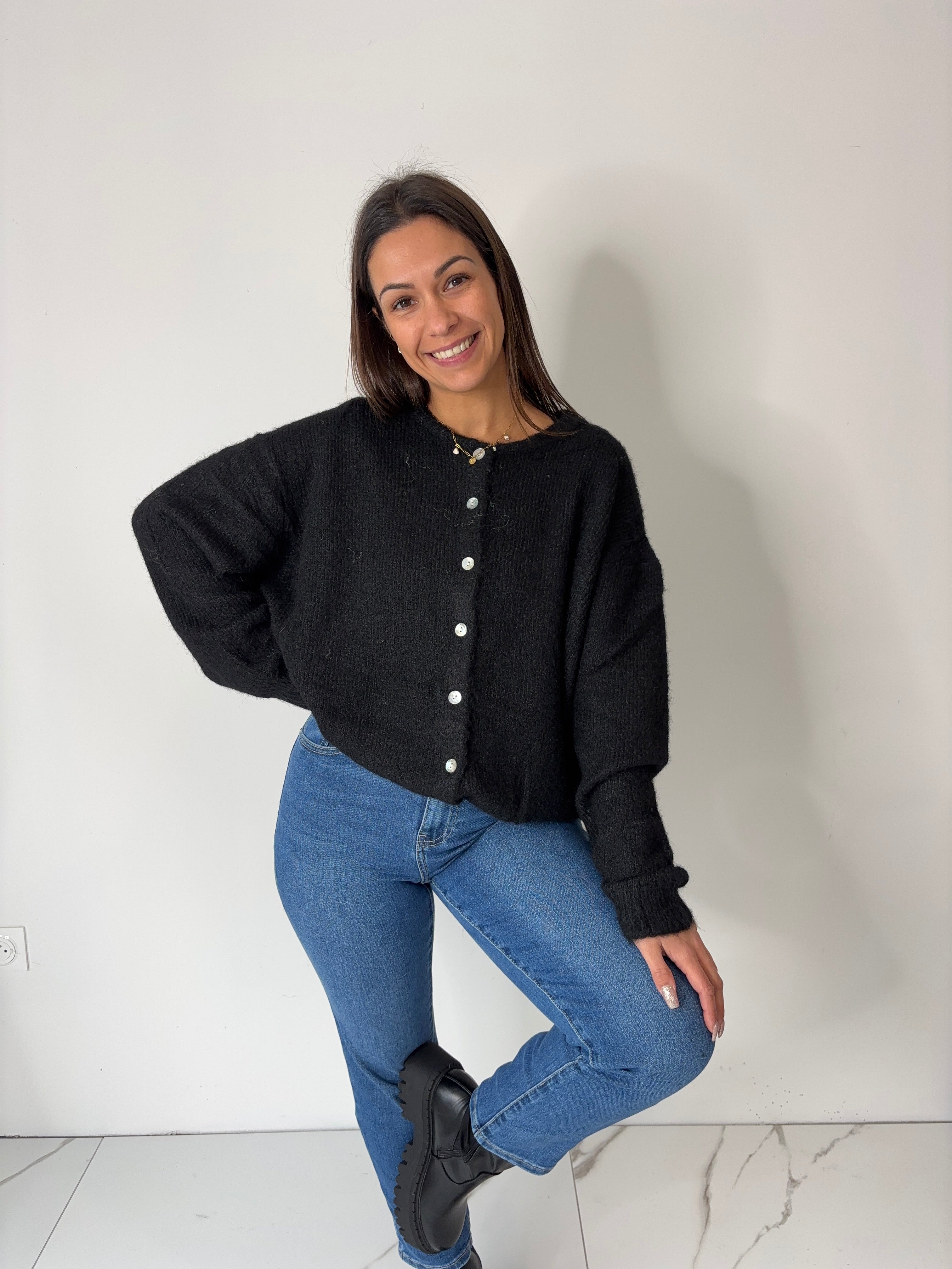 Gilet Eve - noir (du 40 au 52)