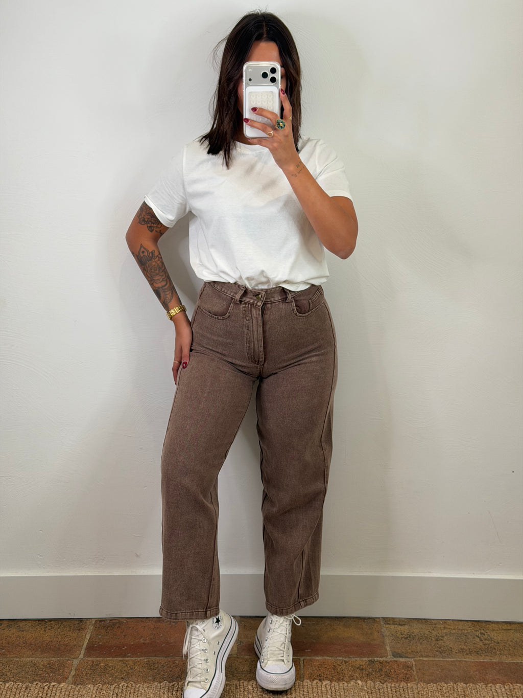 Jeans Amanda - chocolat