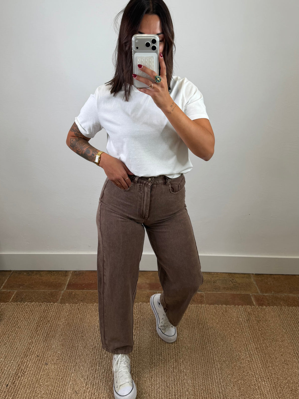 Jeans Amanda - chocolat