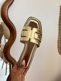 Claquettes Nelly - doré