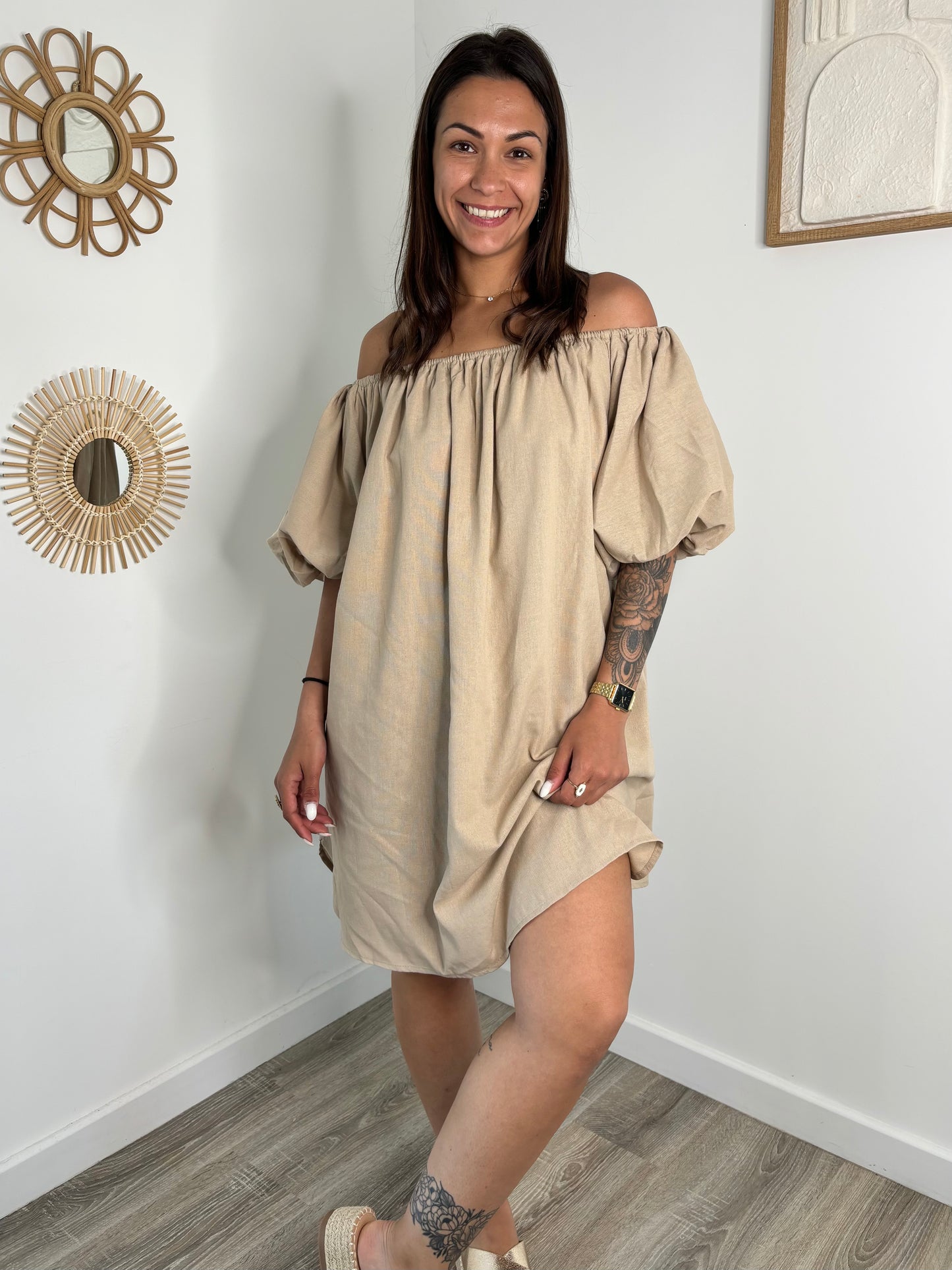 Robe Chloé - camel