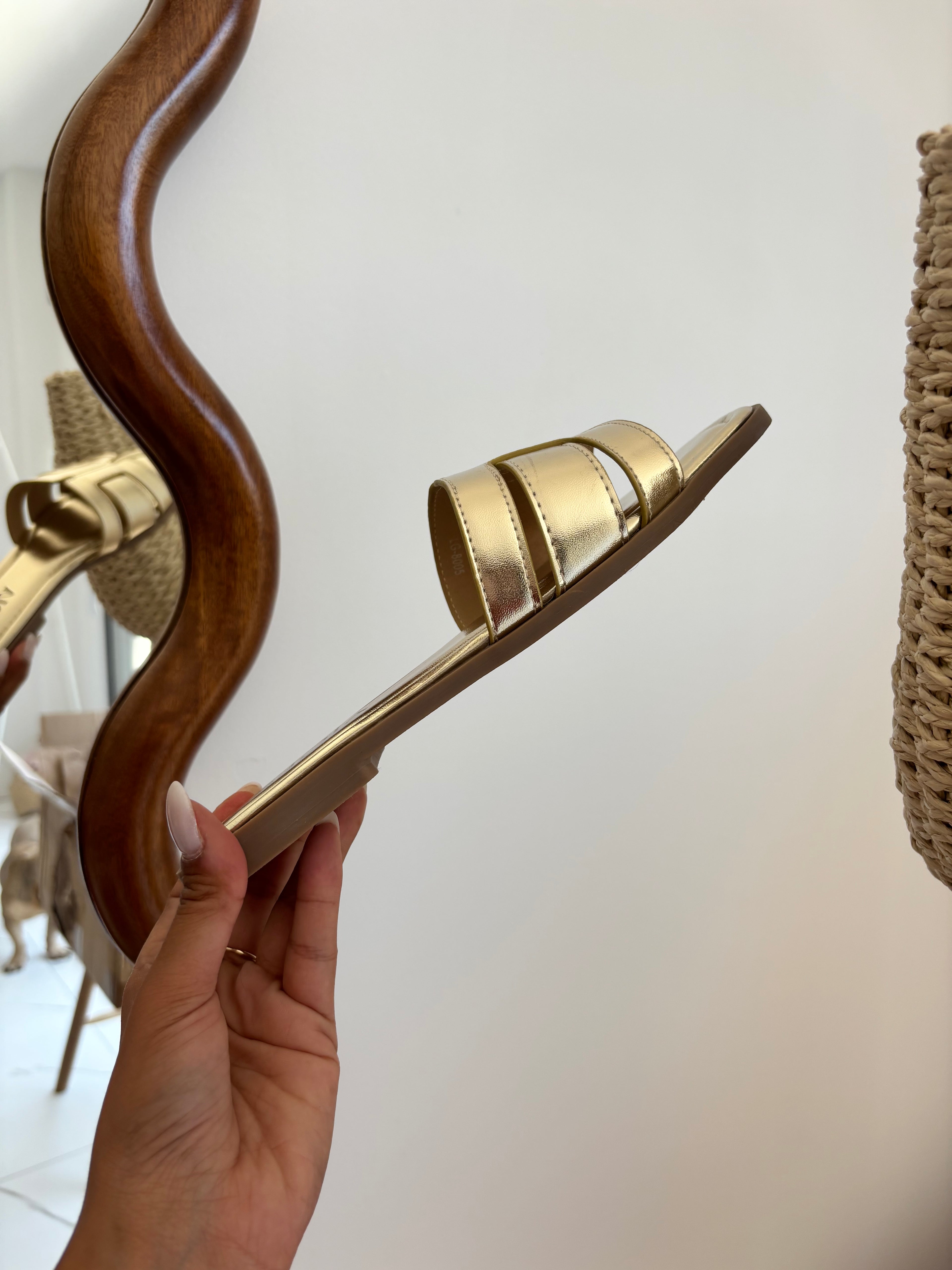 Claquettes Nelly - doré