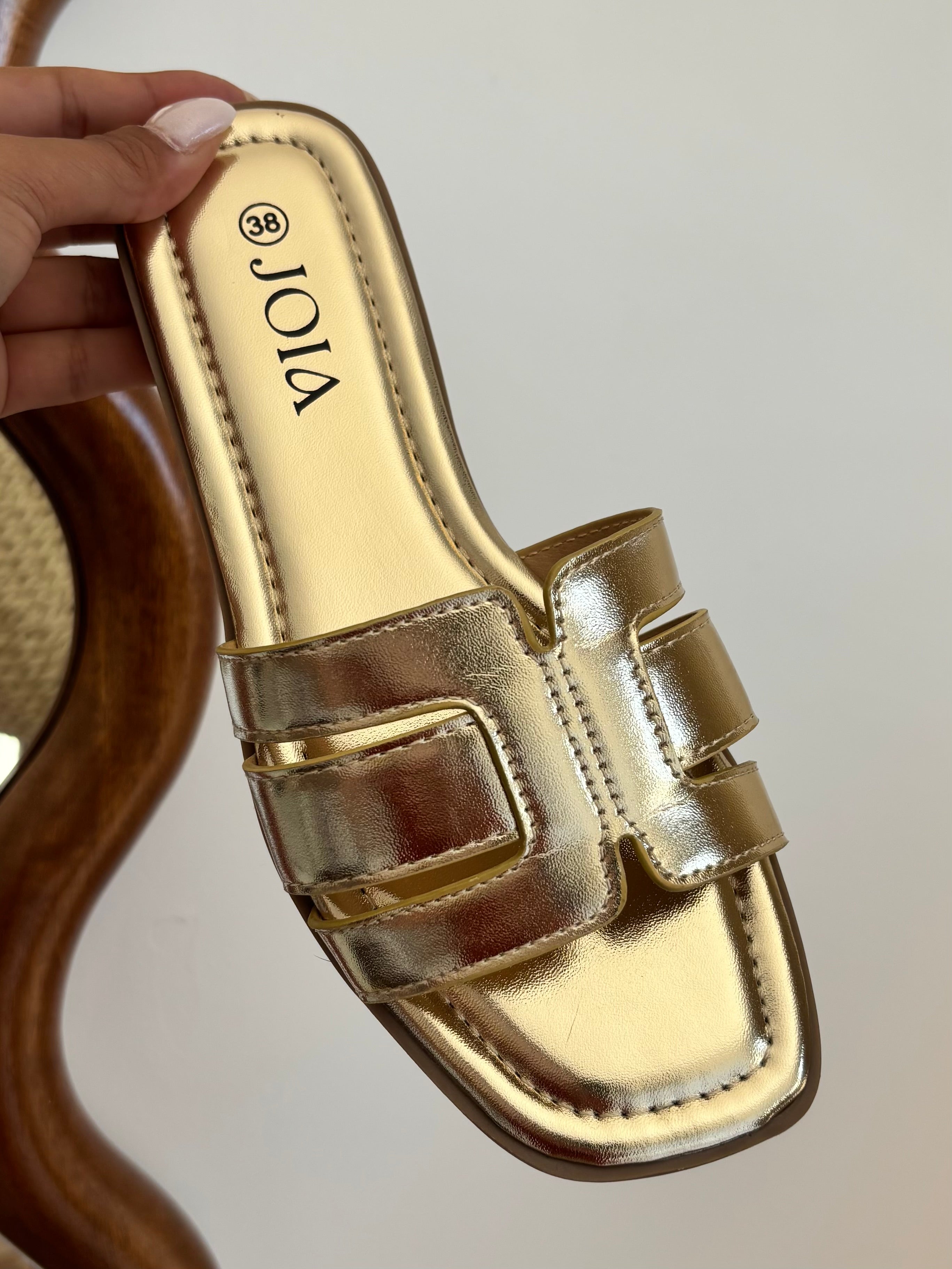 Claquettes Nelly - doré