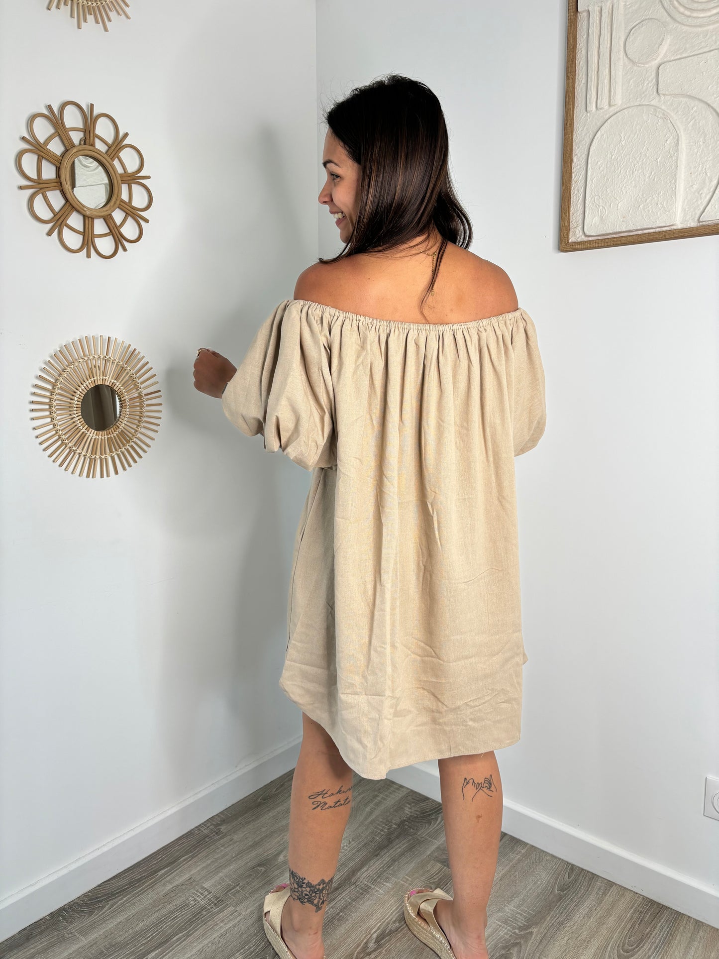 Robe Chloé - camel