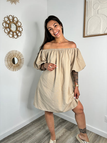 Robe Chloé - camel