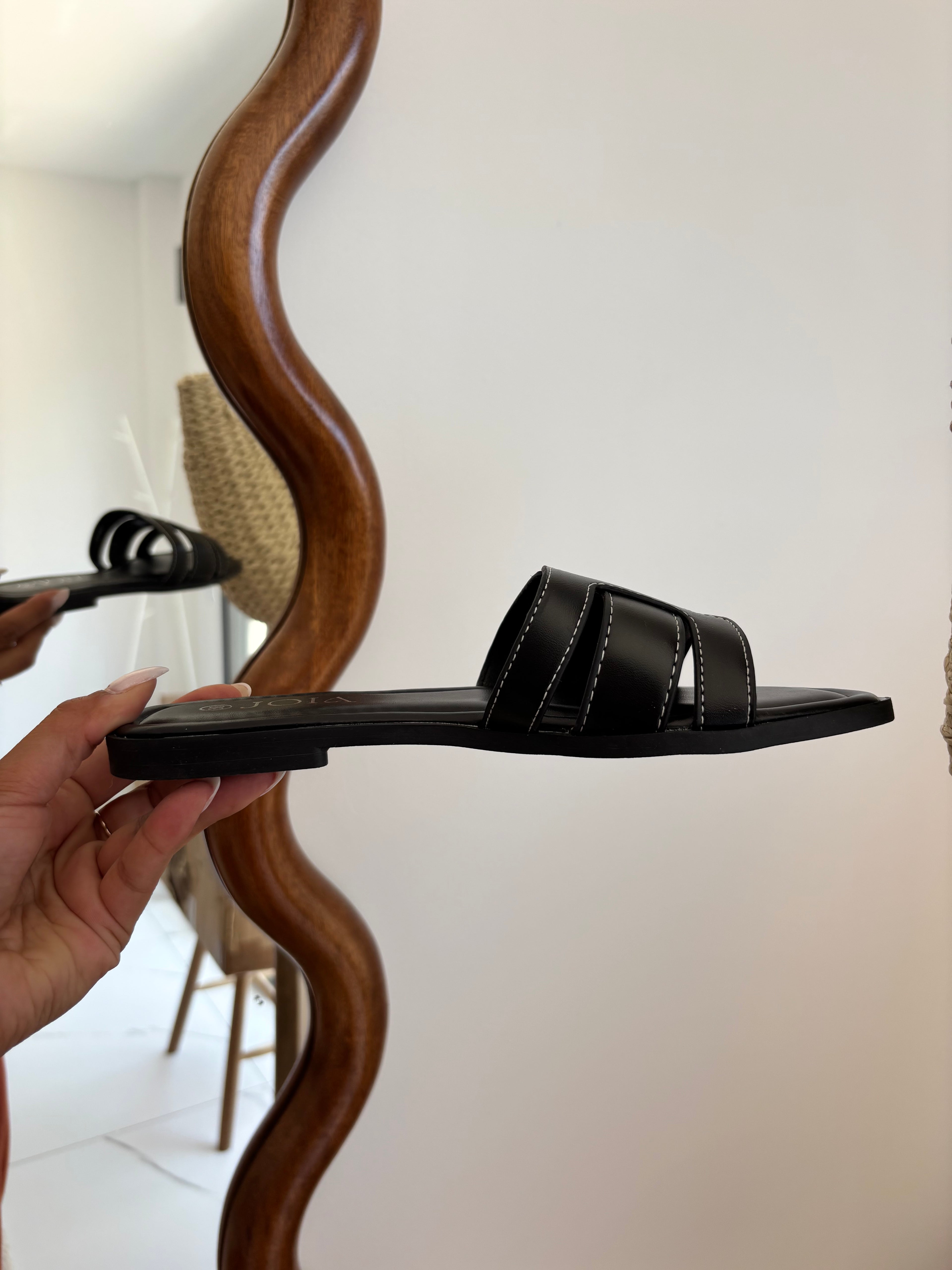 Claquettes Nelly - noir