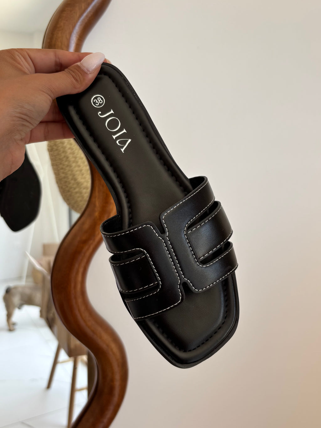 Claquettes Nelly - noir