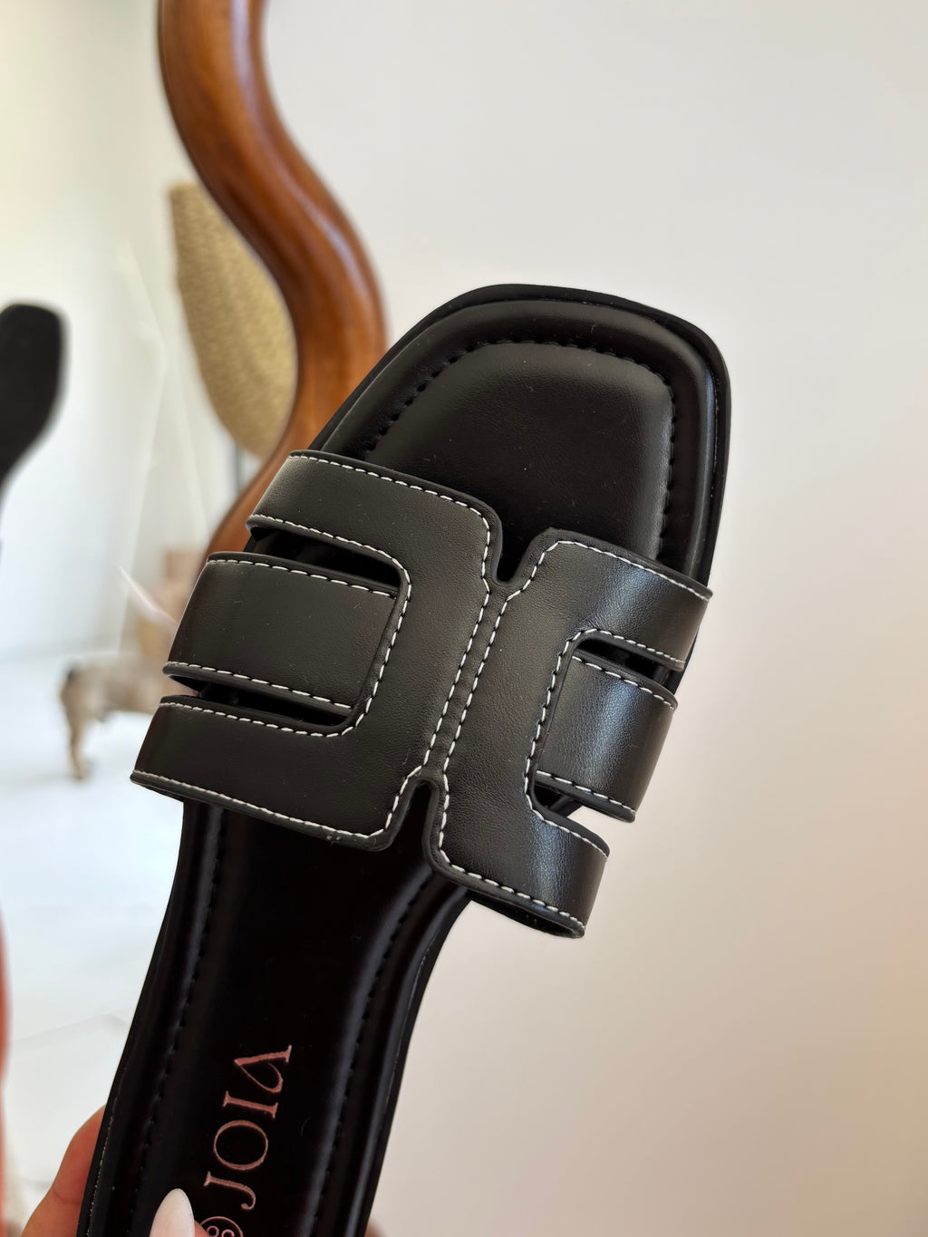 Claquettes Nelly - noir
