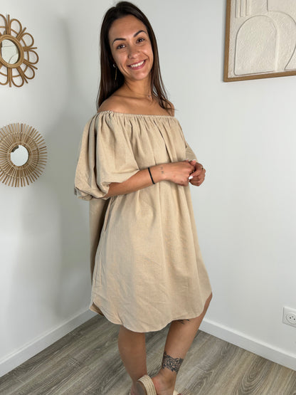 Robe Chloé - camel