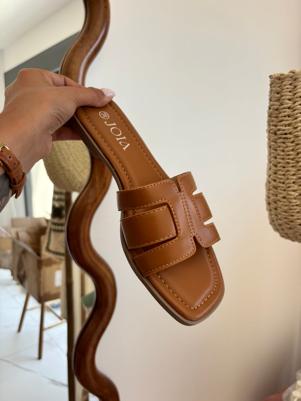 Claquettes Nelly - camel