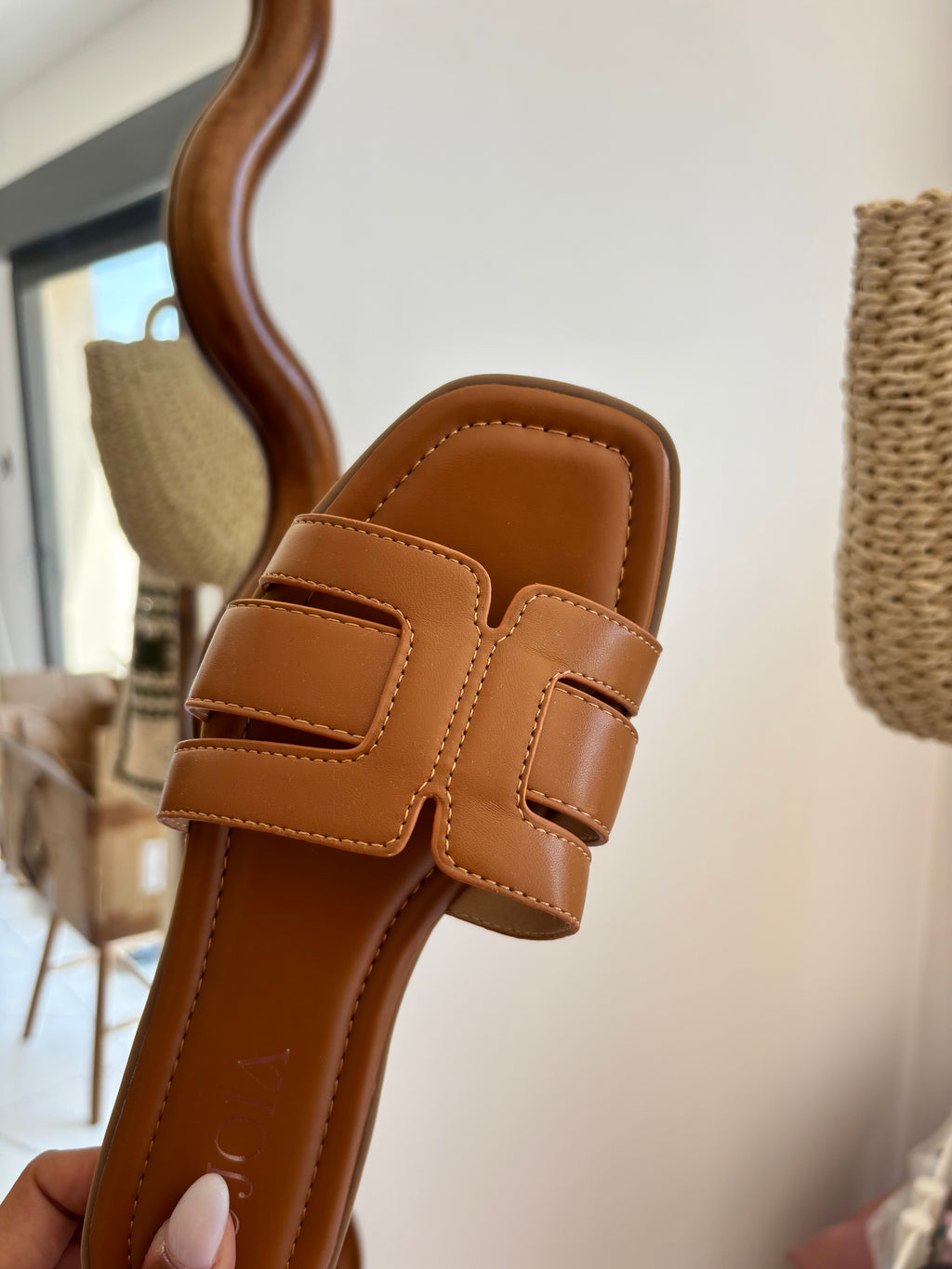 Claquettes Nelly - camel