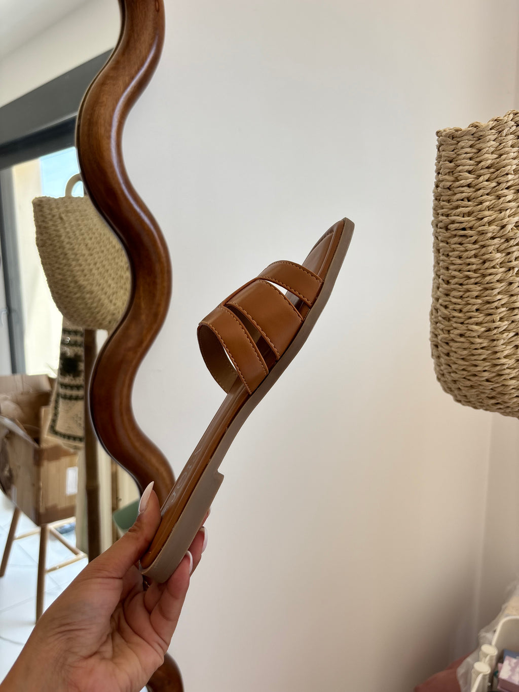 Claquettes Nelly - camel