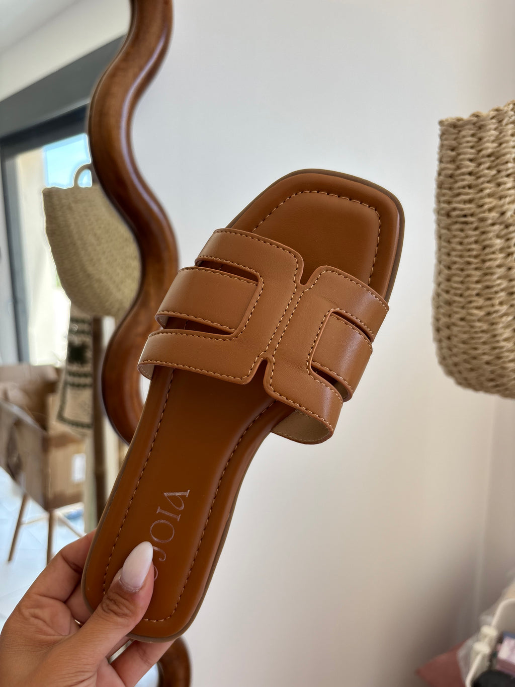 Claquettes Nelly - camel