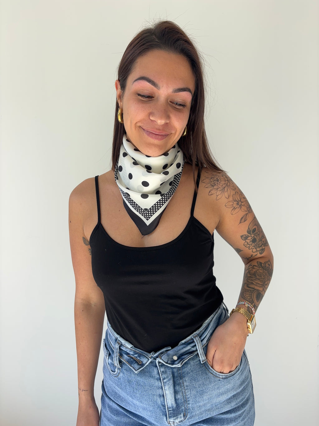 Foulard Romy - blanc